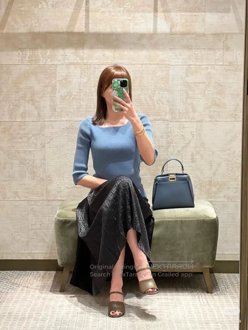 Fendi Fendi Blue knitted top Size S / US 4 / IT 40 - 8 Thumbnail