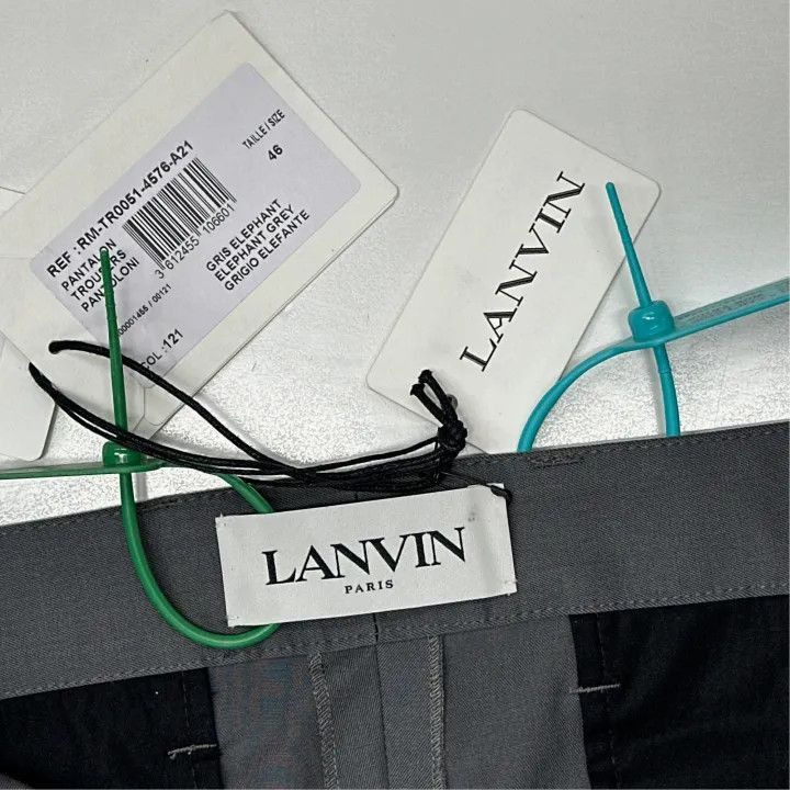Lanvin Lanvin Casual Straight Pants in Elephant Gray -2508 Size US 27 - 4 Thumbnail