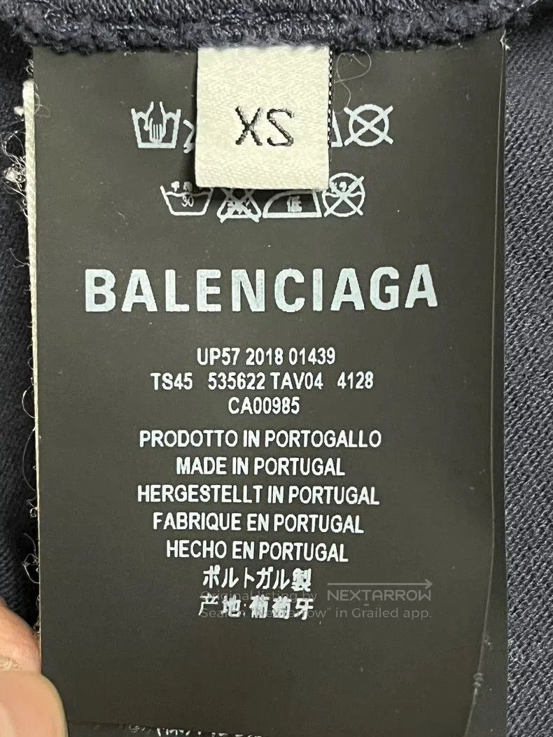 Balenciaga Balenciaga Blue Wheat Charity T-shirt. Size US XS / EU 42 / 0 - 5 Thumbnail