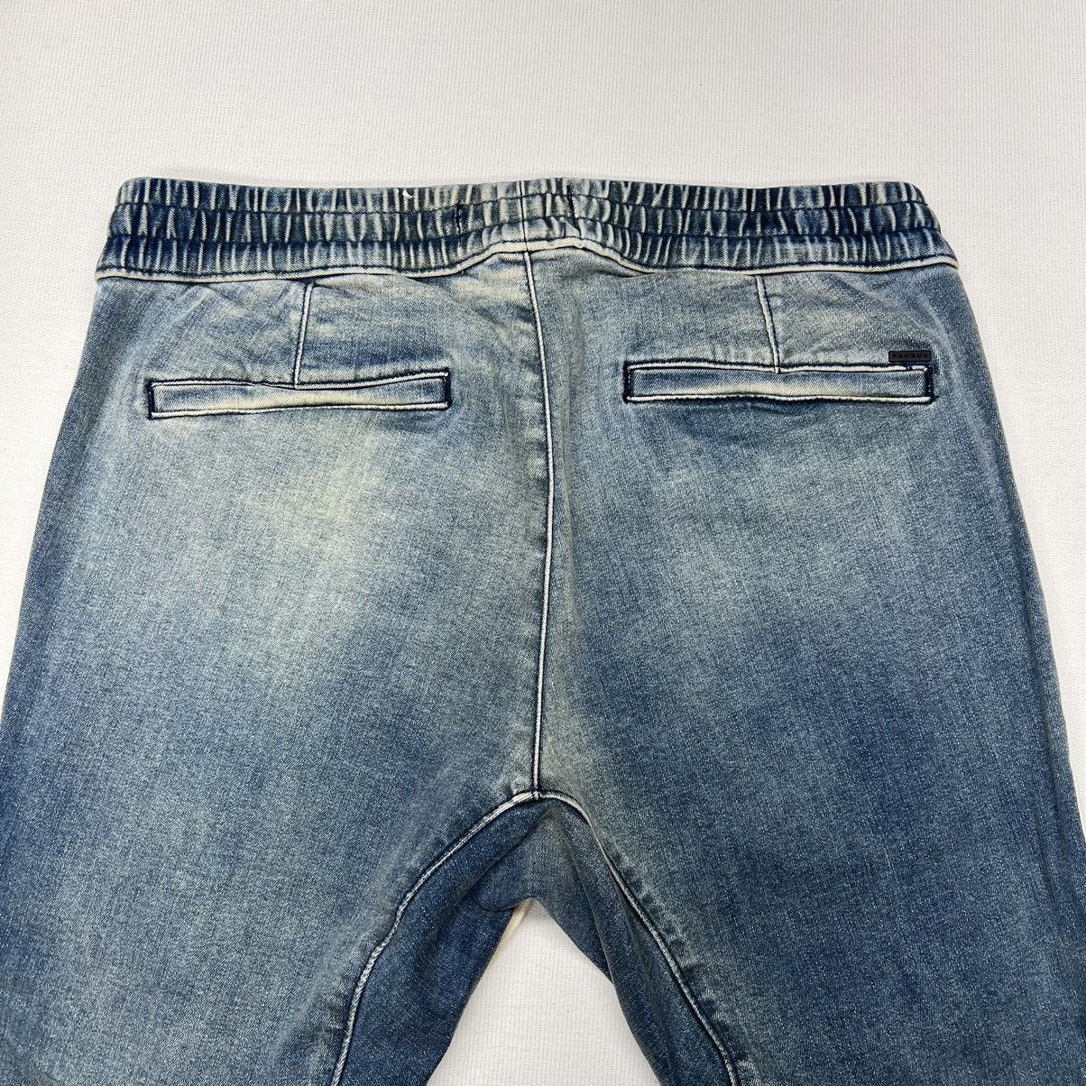 Pacsun Pacsun Jeans Blue Stacked Skinny Drawstring Zip Stripe Size US 30 / EU 46 - 11 Thumbnail