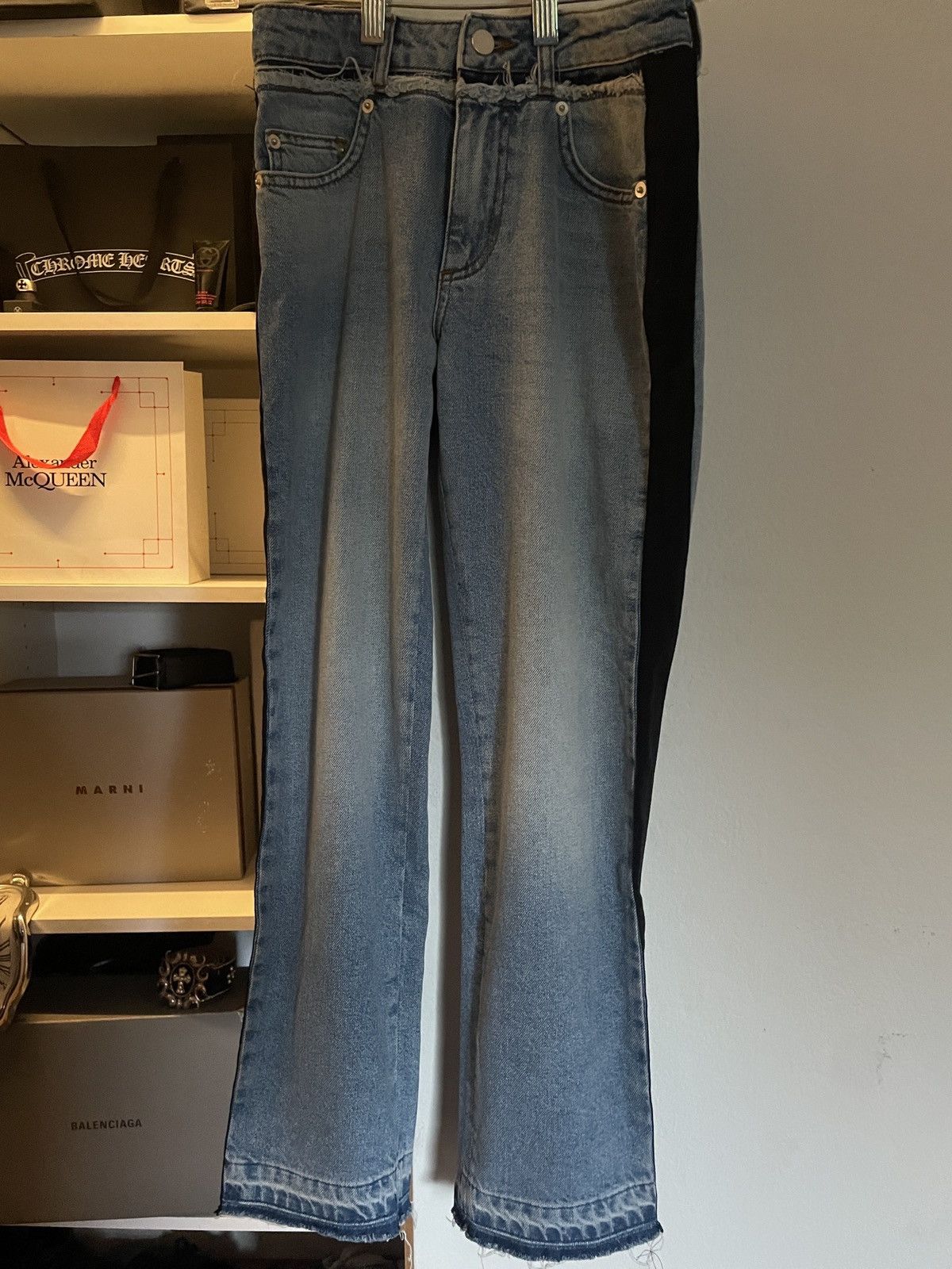 image of French Connection Distressed Denim Jeans, Men's (Size 26)