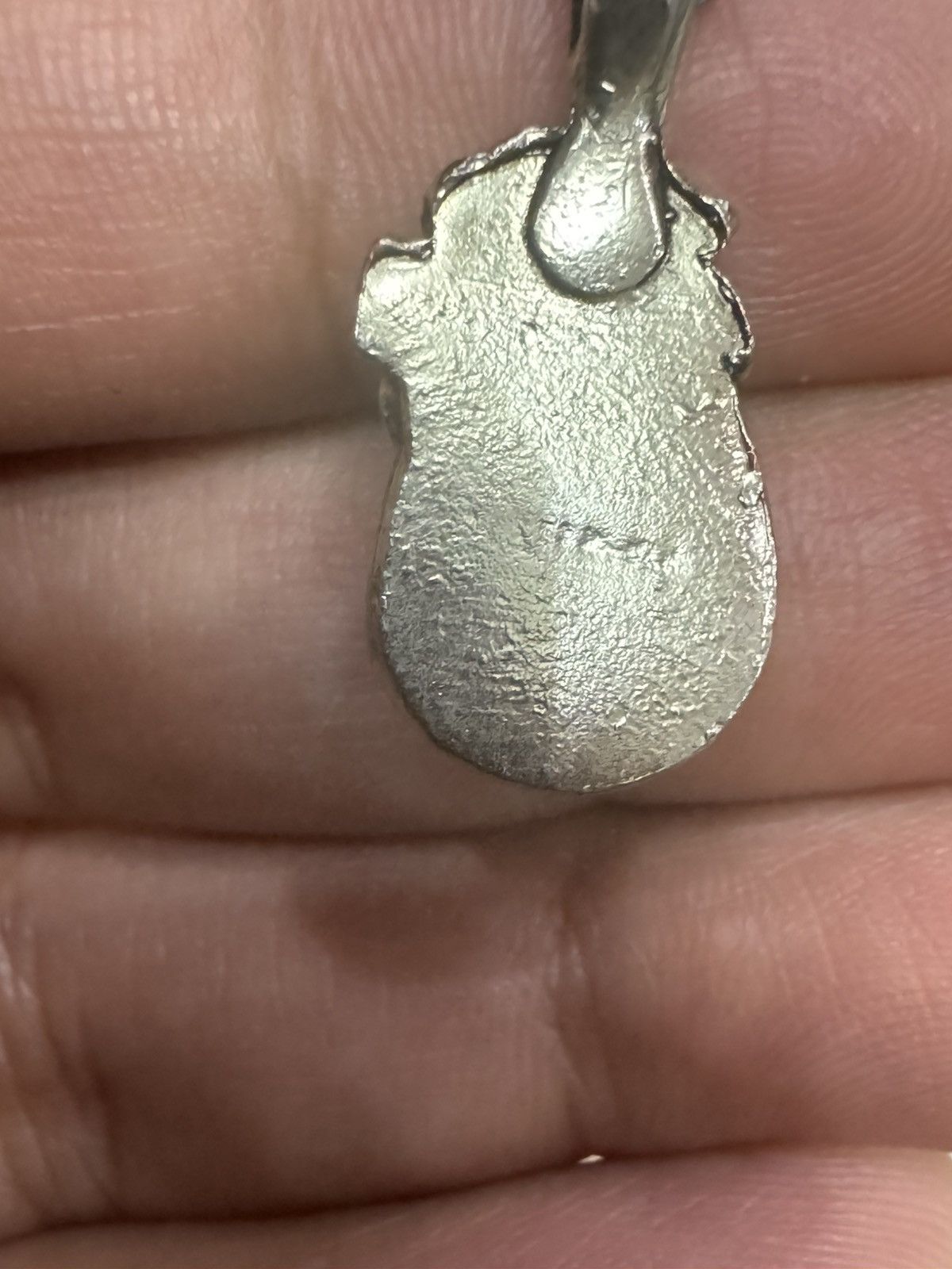 Japanese Brand × Sterling Silver × Vintage TURQUOISE PENDANT STERLING SILVER NECKLACE Size ONE SIZE - 3 Thumbnail
