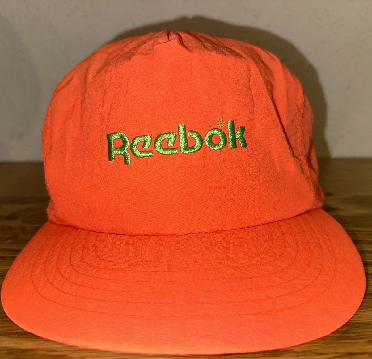 Reebok Vintage Reebok Neon Orange Hat Size ONE SIZE - 1 Thumbnail