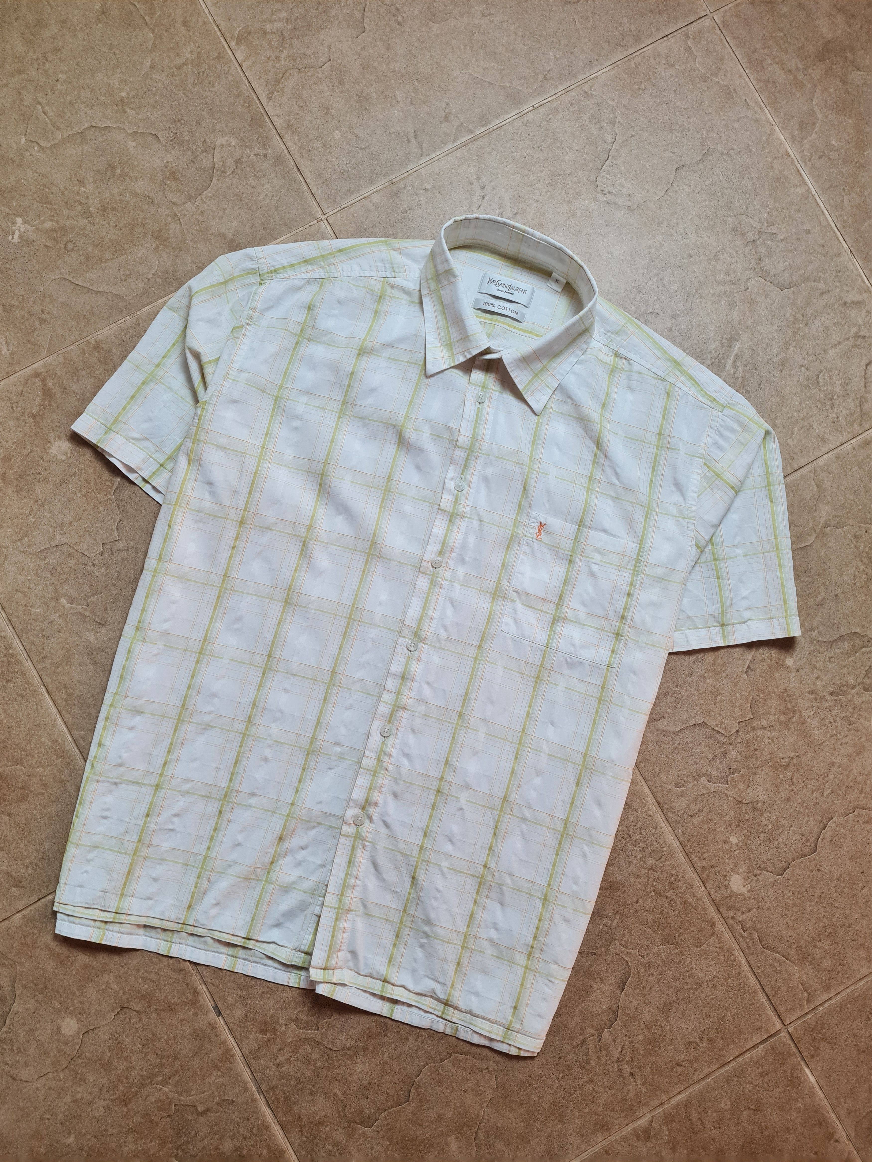 Yves Saint Laurent 90s Yves Saint Laurent YSL Shirt Rare Retro Hype Cheimse Size US XL / EU 56 / 4 - 6 Thumbnail