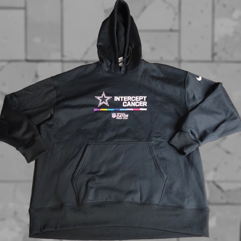 Nike VINTAGE Nike Hoodie Large Black On Field Crucial Catch Dallas Cowboys Mens L Size US L / EU 52-54 / 3 - 1 Thumbnail