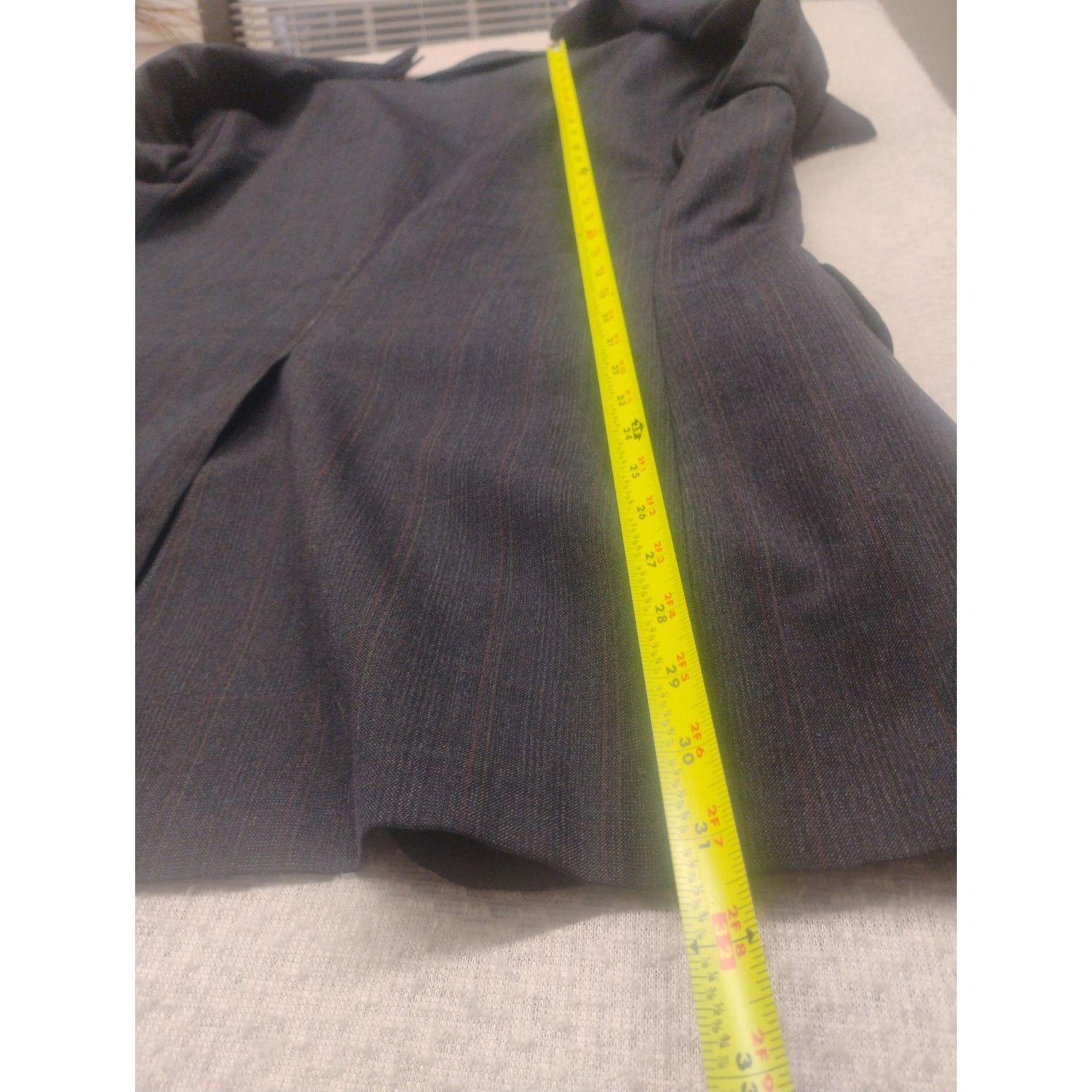 Other Palm Beach Mens Blazer Sport Coat 40R Navy Blue Windowpane Size 40R - 7 Thumbnail