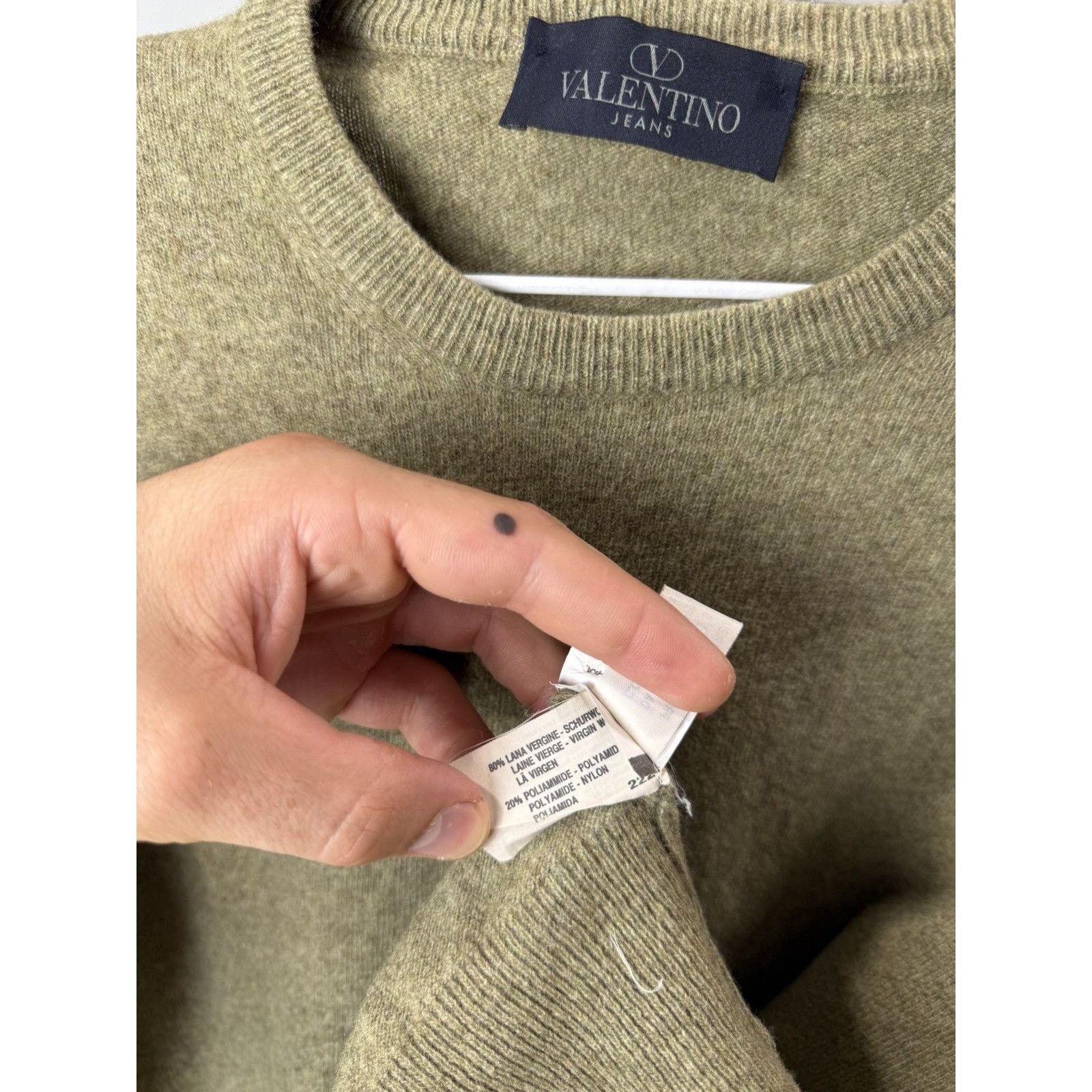 Valentino Rare! Vintage 80-90’s Valentino Jeans Wool Sweater Retro Size US S / EU 44-46 / 1 - 7 Thumbnail