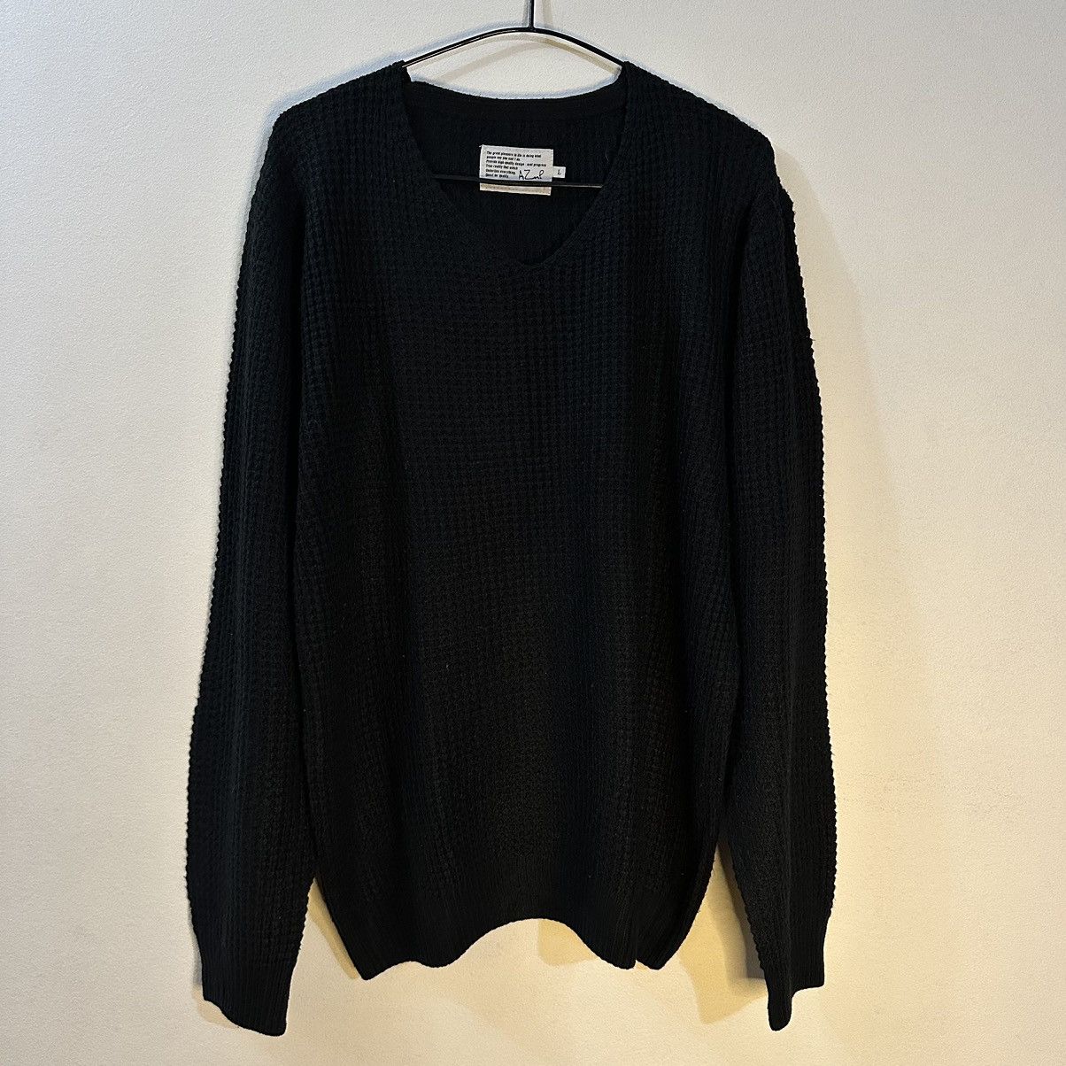 Affliction × Japanese Brand × MOUSSY Azul By Moussy Black Knit Size US L / EU 52-54 / 3 - 1 Thumbnail