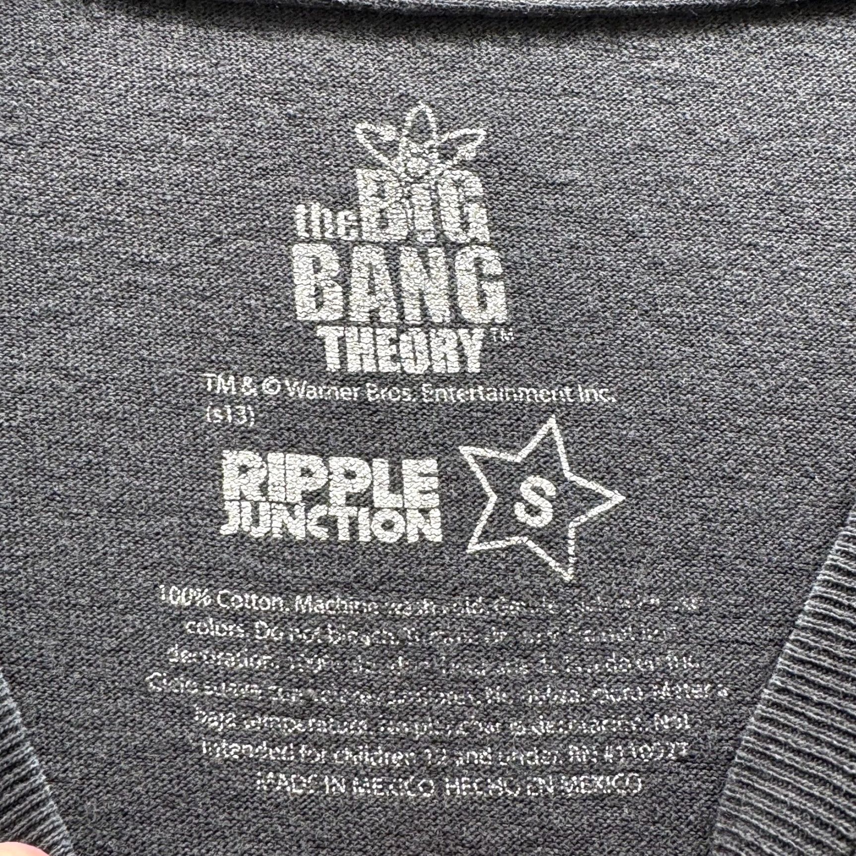 Ripple Junction The Big Bang Theory Shirt Mens Small Black Bazinga Graphic Tee Ripple Junction Size US S / EU 44-46 / 1 - 5 Thumbnail