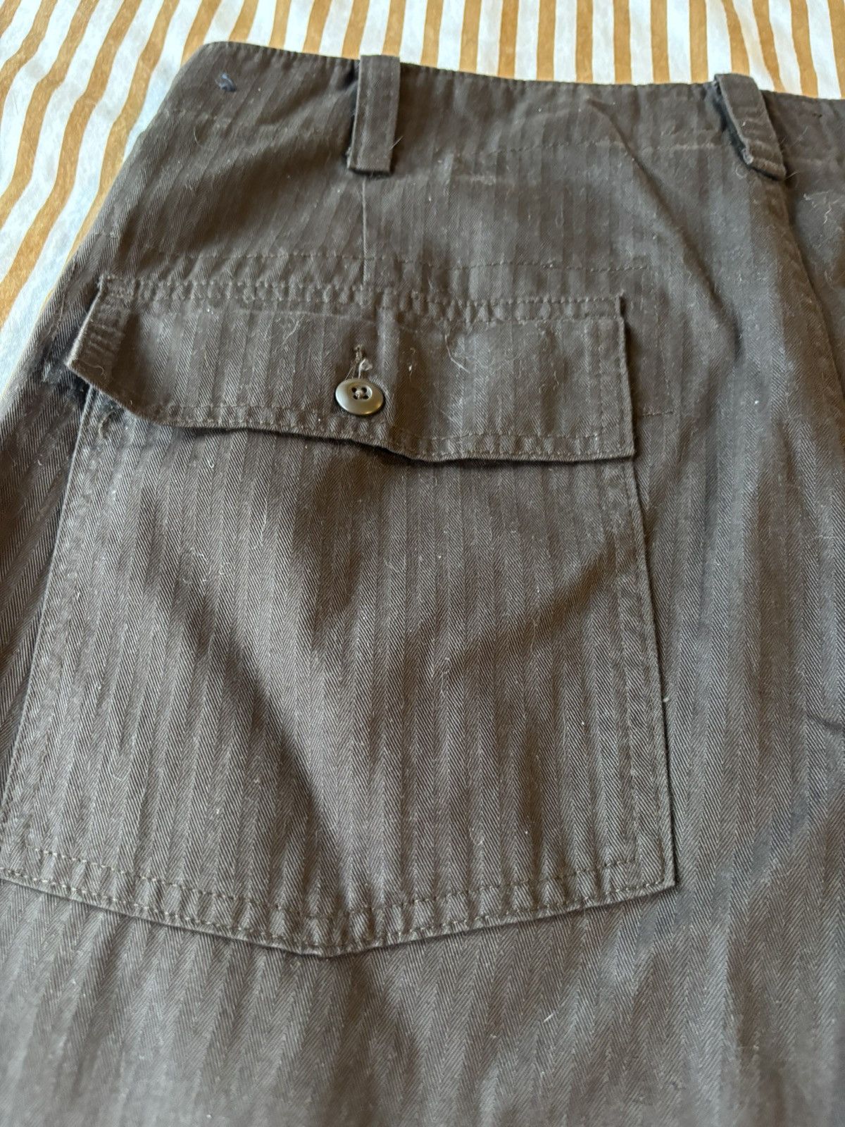 Abercrombie & Fitch Abercrombie & Fitch loose fit herringbone trousers Size US 32 / EU 48 - 6 Thumbnail