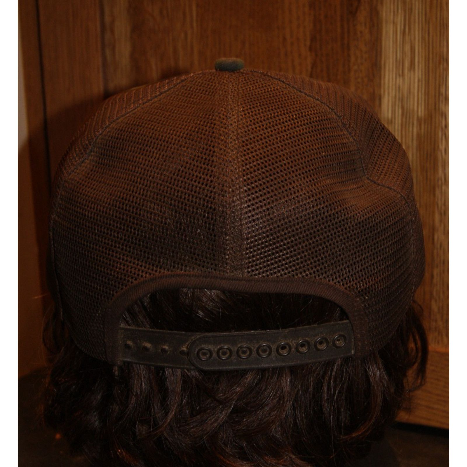 Vintage VTG Patch Brown Camo Mesh Trucker Hat Cap KProdcuts USA Size ONE SIZE - 5 Thumbnail