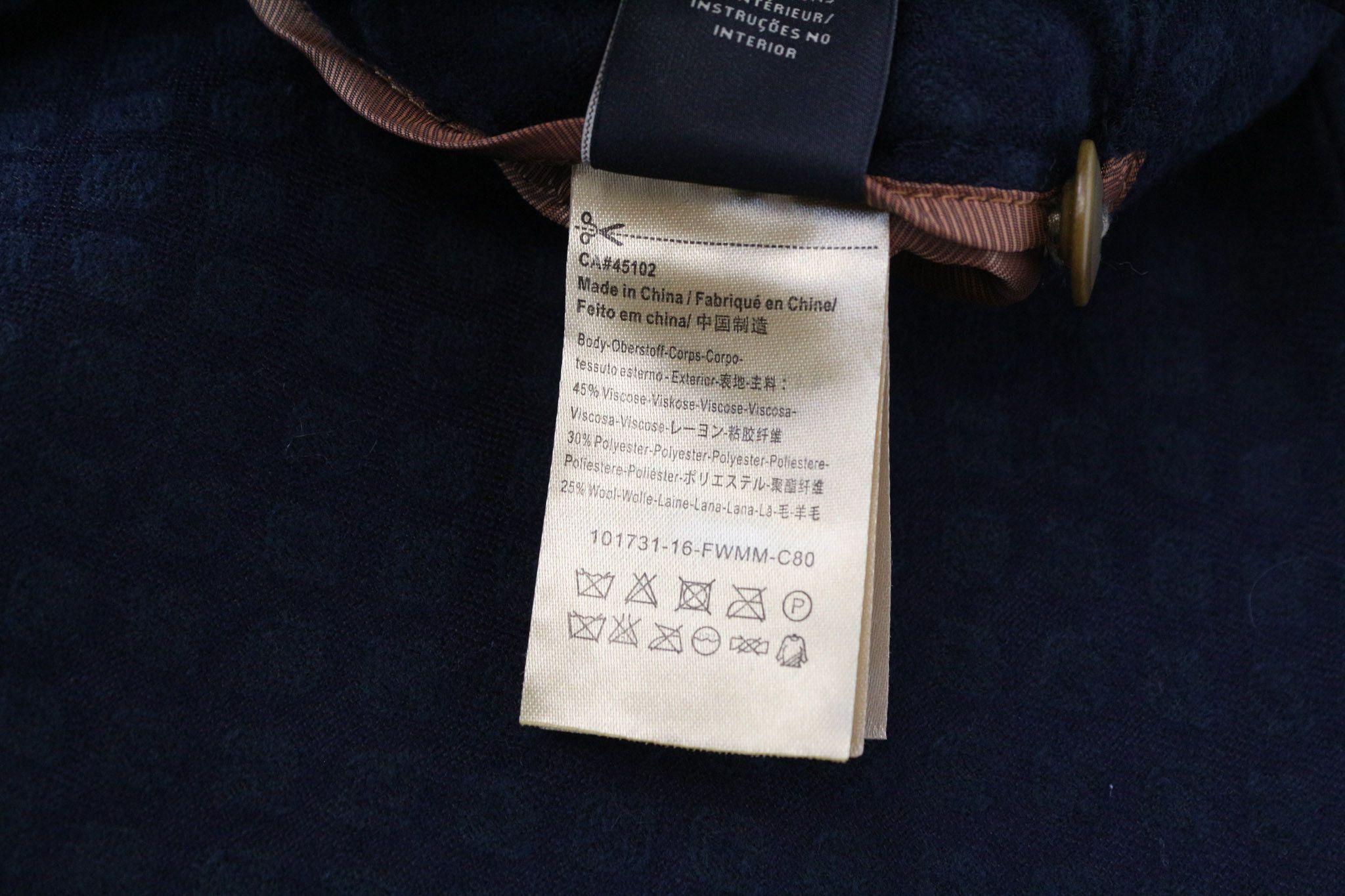 Scotch & Soda TAMACHI W28/L34 Blue Pleated Wool Jacquard Trousers 74196 Size US 28 / EU 44 - 7 Thumbnail