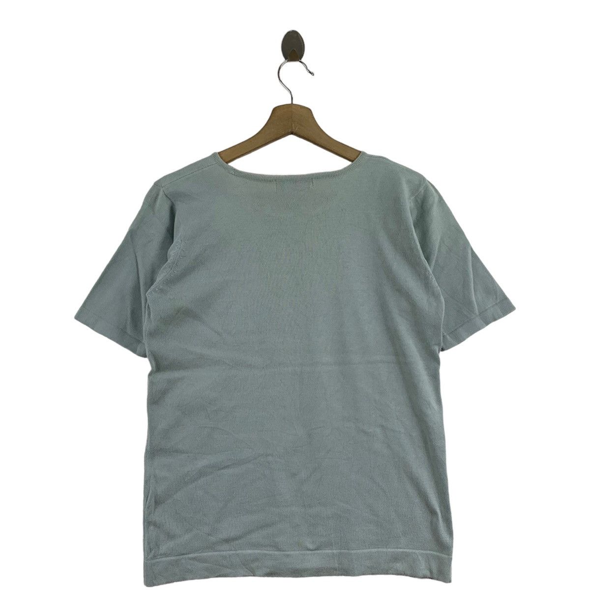 Aquascutum × Vintage Vintage AQUASCUTUM British Brand Plain Blue Shoer Sleeve Size US S / EU 44-46 / 1 - 3 Thumbnail