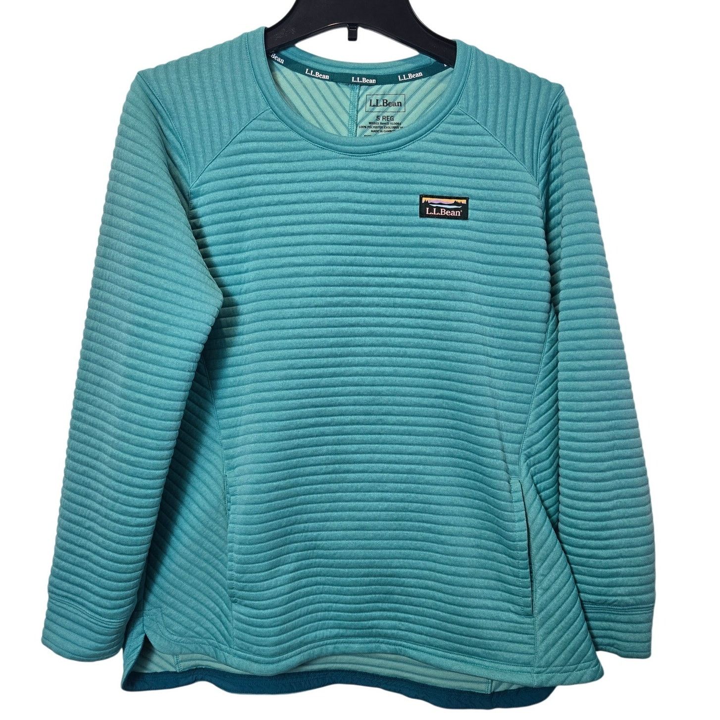 L.L. Bean L. L. Bean Airlight Ribbed Pullover Crew Neck Women's S teal Size S / US 4 / IT 40 - 1 Thumbnail