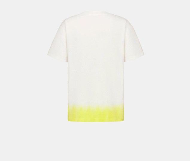 Dior × Kaws o1w1db11025 513J696 Relaxed Fit T-Shirt in White/Yellow Size US M / EU 48-50 / 2 - 2 Thumbnail