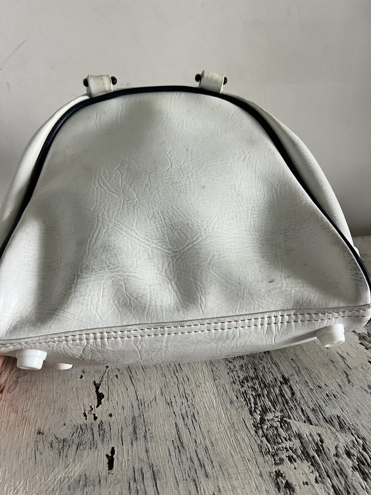 Puma × Vintage Puma vintage faux leather logo handle bag Size ONE SIZE - 5 Thumbnail