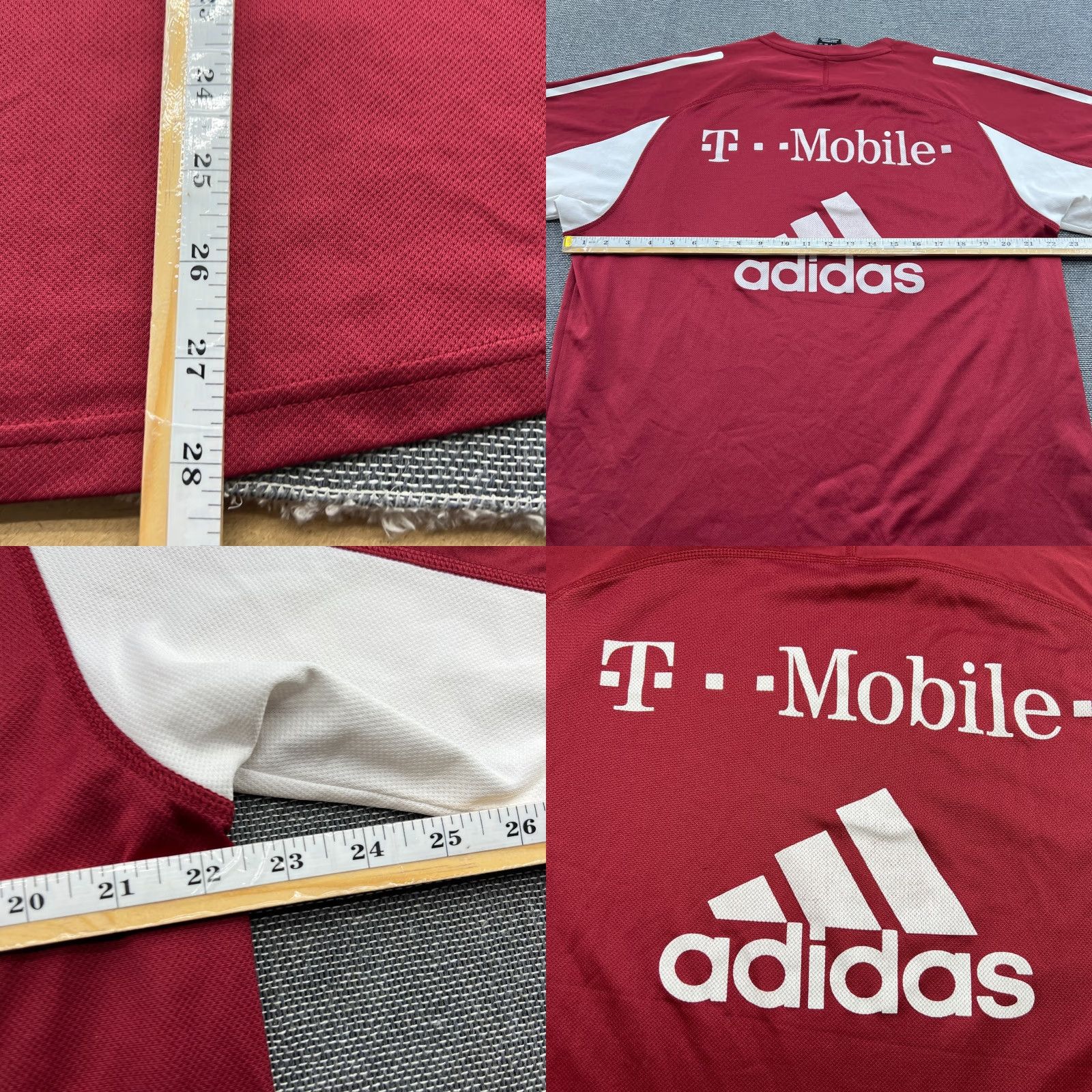 Adidas Bayern Munich 2002 2003 Training Player Issue Football Jersey Mens adidas Large Red Short Sleeve Pullover T-Shirt Athletic Quick Dry Vintage Size US L / EU 52-54 / 3 - 8 Thumbnail