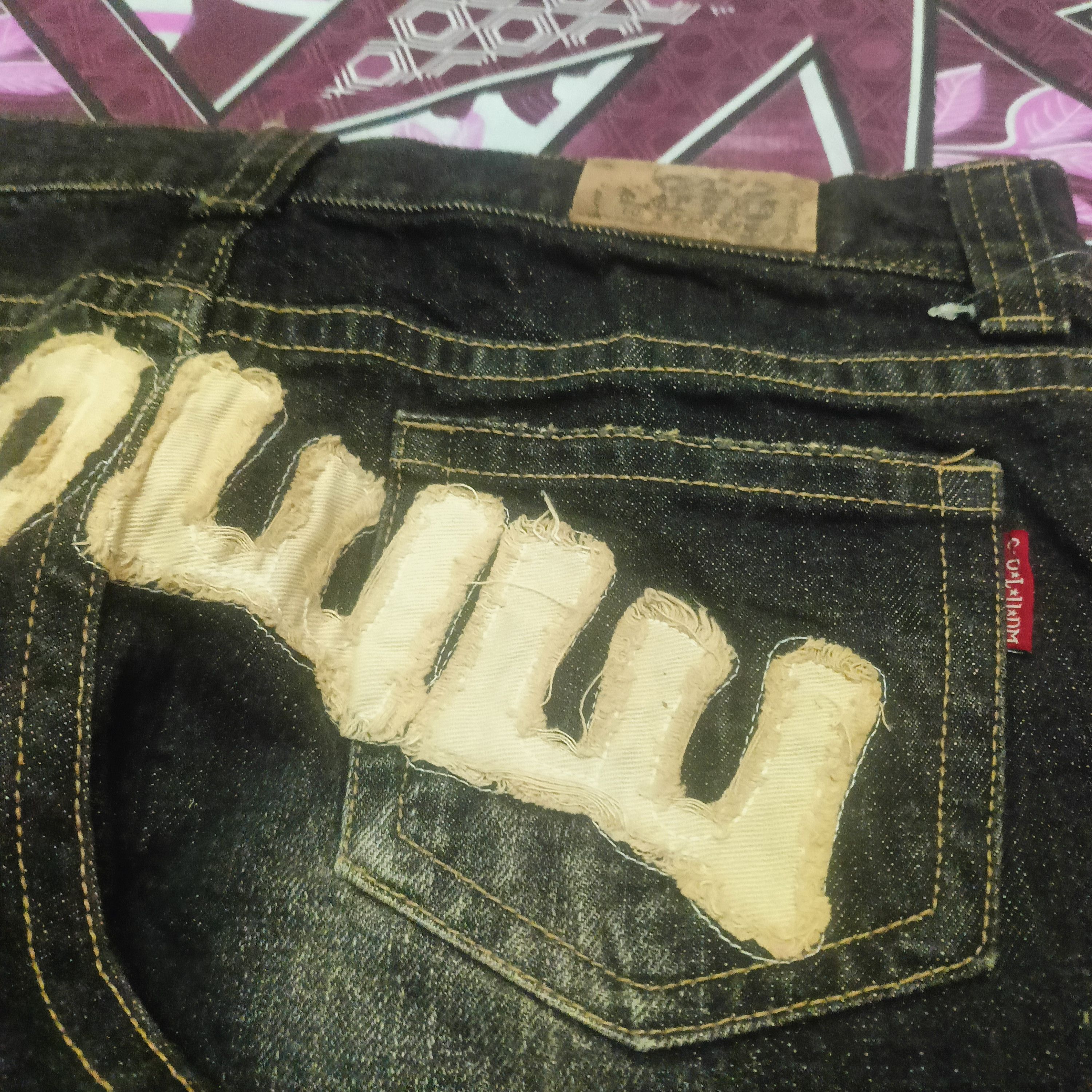 Japanese Brand Japanese CO&LU flared Black Jeans Size US 31 - 16 Thumbnail