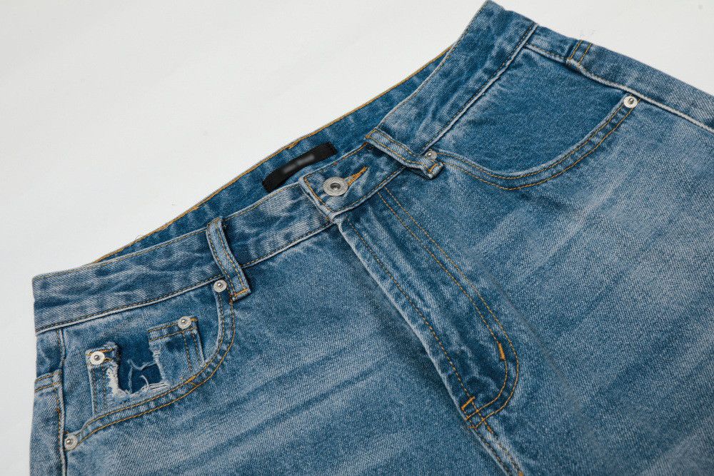 Vintage Punk Retro Washed Straight-Leg Flare Jeans Size US 32 / EU 48 - 3 Thumbnail