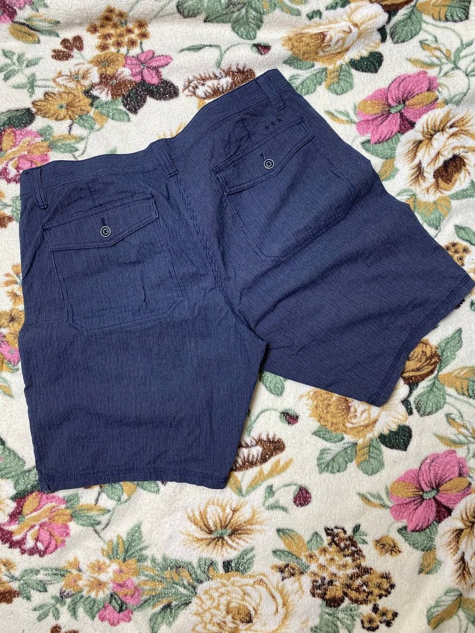 John Varvatos John Varvatos Shorts Pinstripe Linen Flat Front Designer Size US 36 / EU 52 - 16 Thumbnail