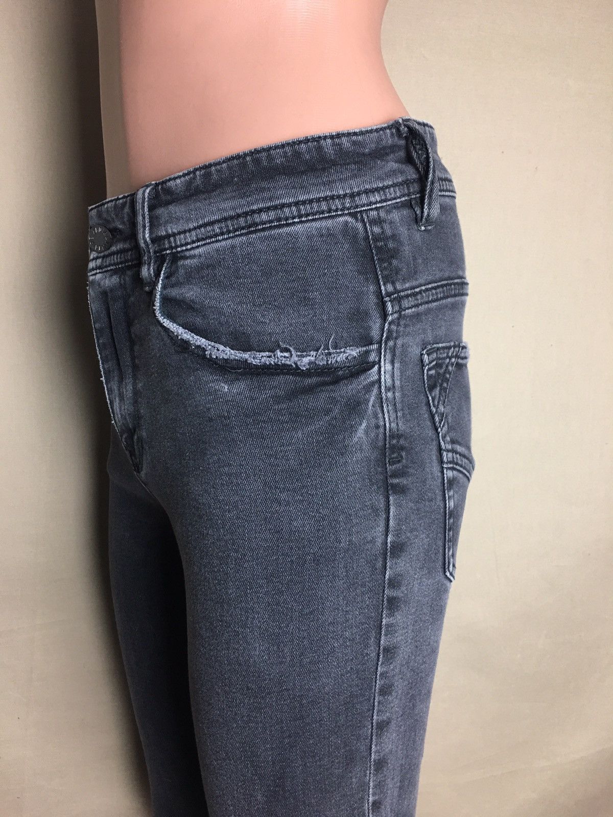 Zadig & Voltaire Zadig & Voltaire Grey Skull Logo Slim Jeans Pants XS Size 25" / US 0 / IT 36 - 4 Thumbnail