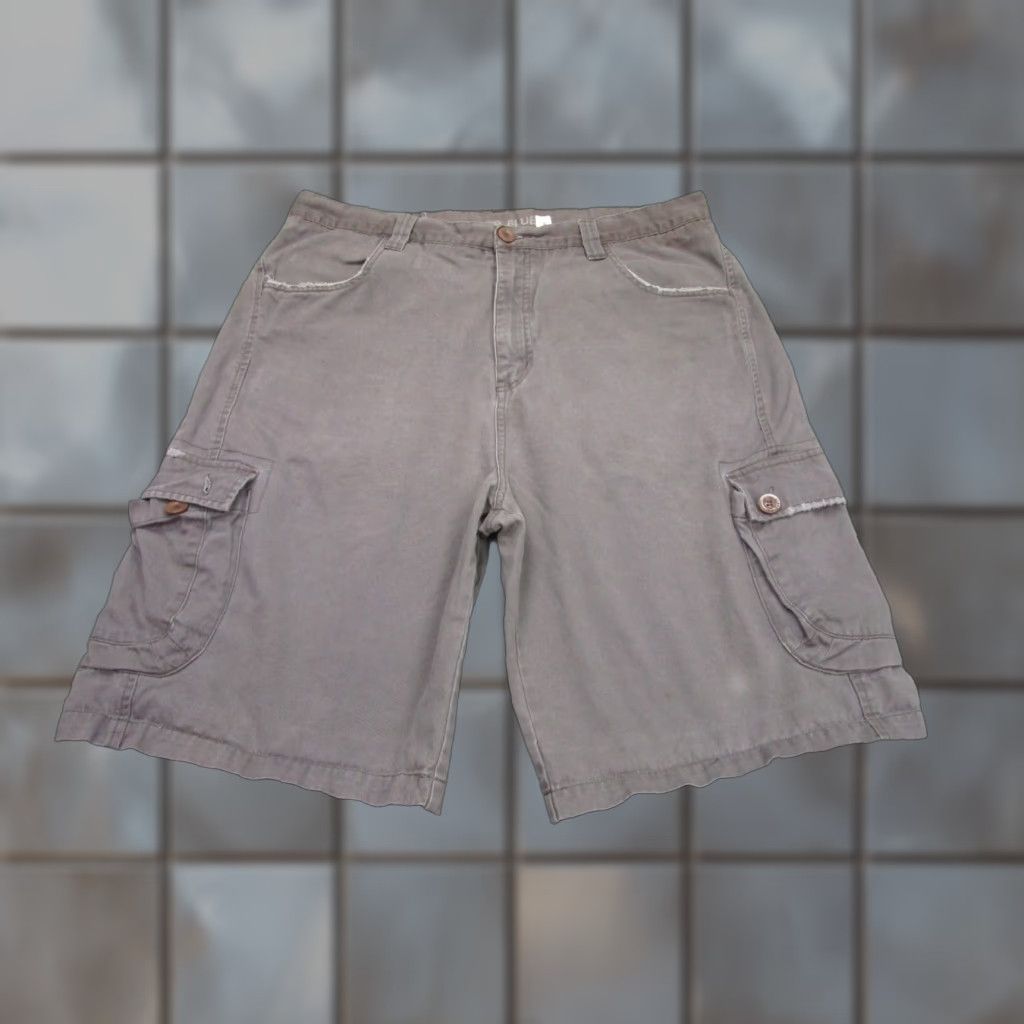 Anchor Blue VINTAGE Anchor Blue Cargo Shorts Mens 38 Brown Grunge Distress Baggy 2000s Y2K Cargo Pocket Army Outdoor Size US 38 / EU 54 - 1 Thumbnail