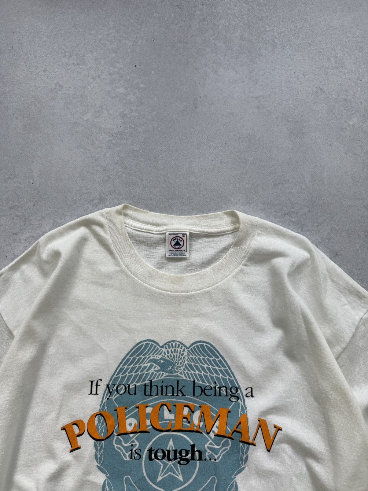 Delta Vintage 1997 Delta Police Officer Graphic Tee Rare Size US XL / EU 56 / 4 - 4 Thumbnail