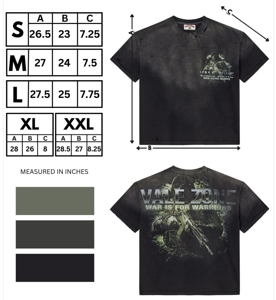 Vale Vale zone tee size s Size US S / EU 44-46 / 1 - 3 Thumbnail