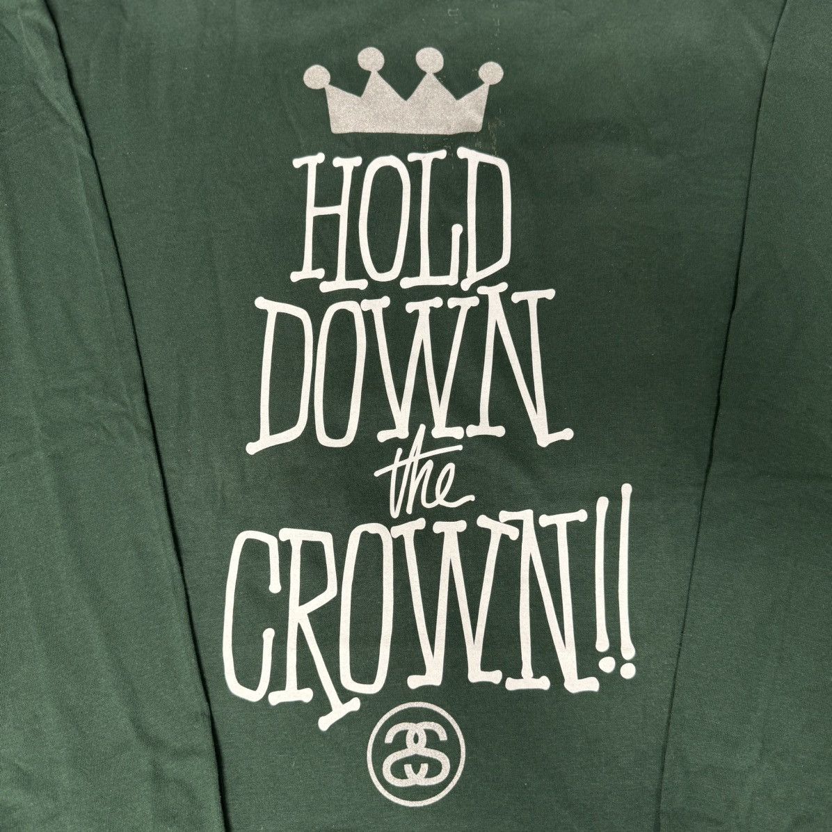 Stussy STUSSY HOLD DOWN THE CROWN LONG SLEEVE TEE FOREST GREEN Size US L / EU 52-54 / 3 - 3 Thumbnail