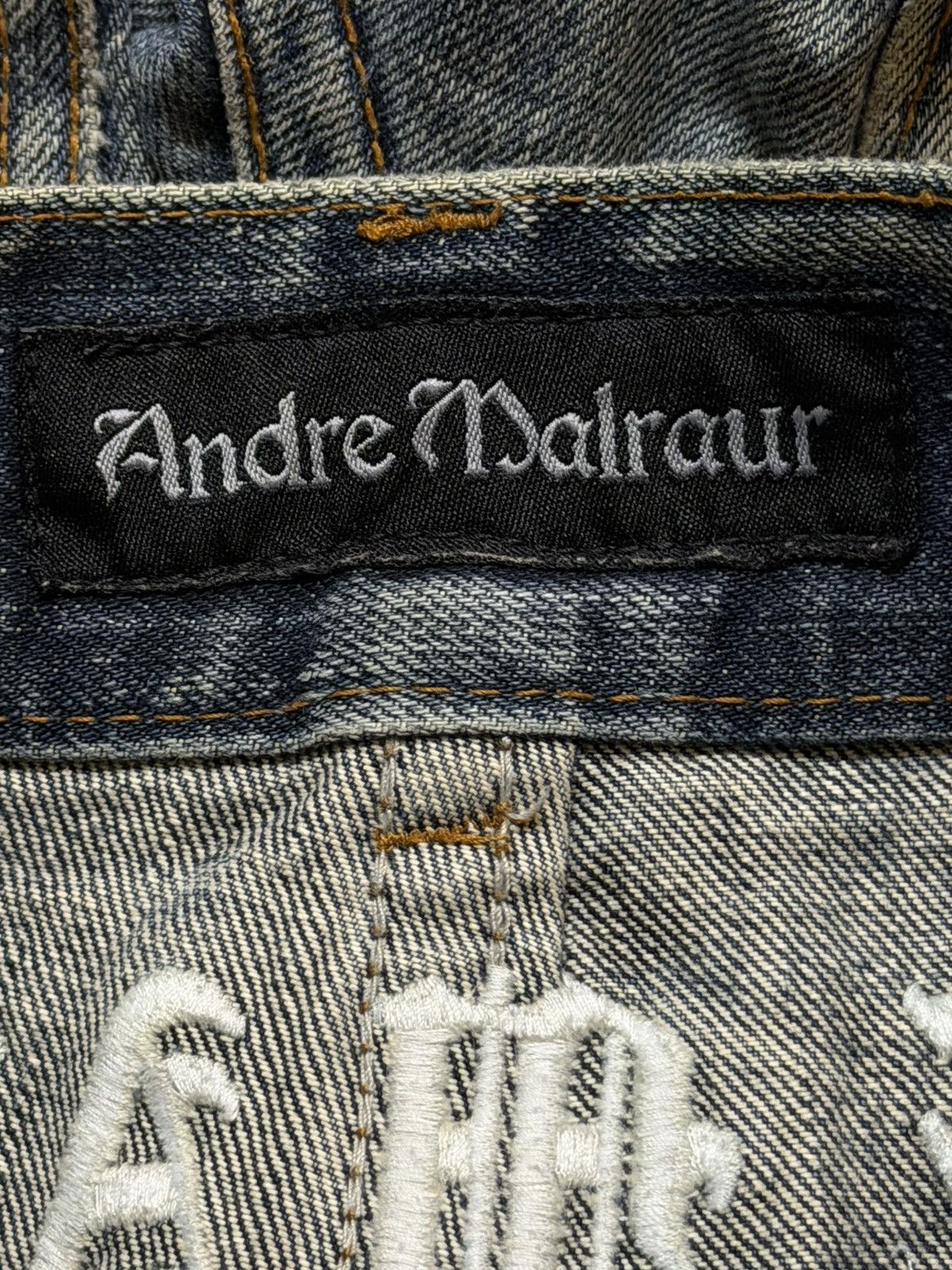 If Six Was Nine Vintage 90s Japan Andre Malraur Faded Thunder Wash Bleached Size US 30 / EU 46 - 6 Thumbnail