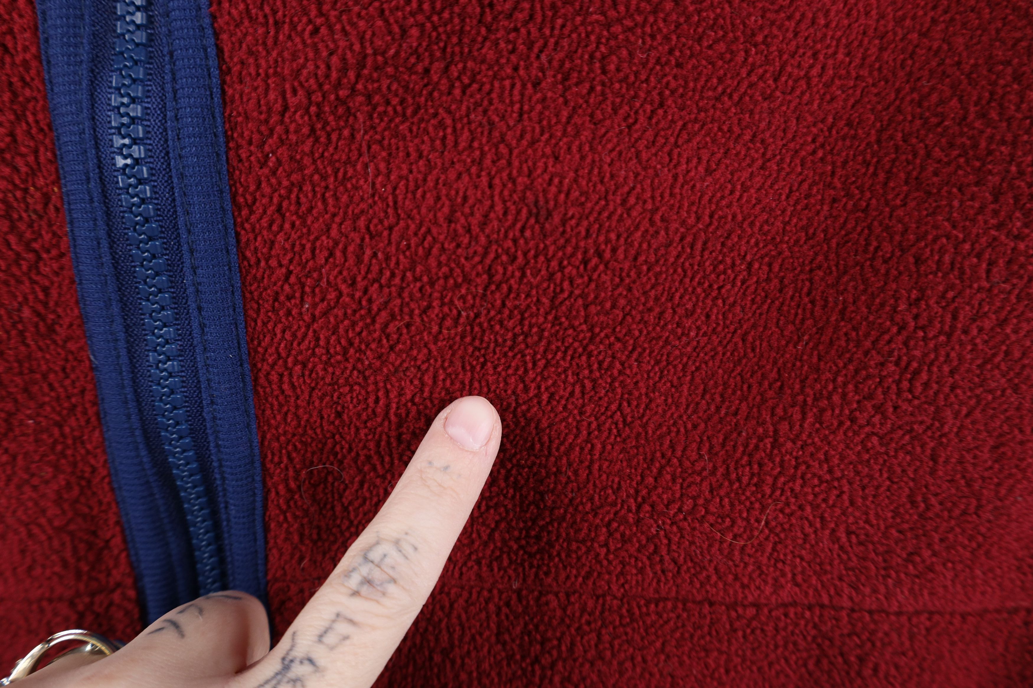 Lands' End Vintage 90s Lands End Fleece Full Zip Vest Jacket Red Size US XL / EU 56 / 4 - 4 Thumbnail