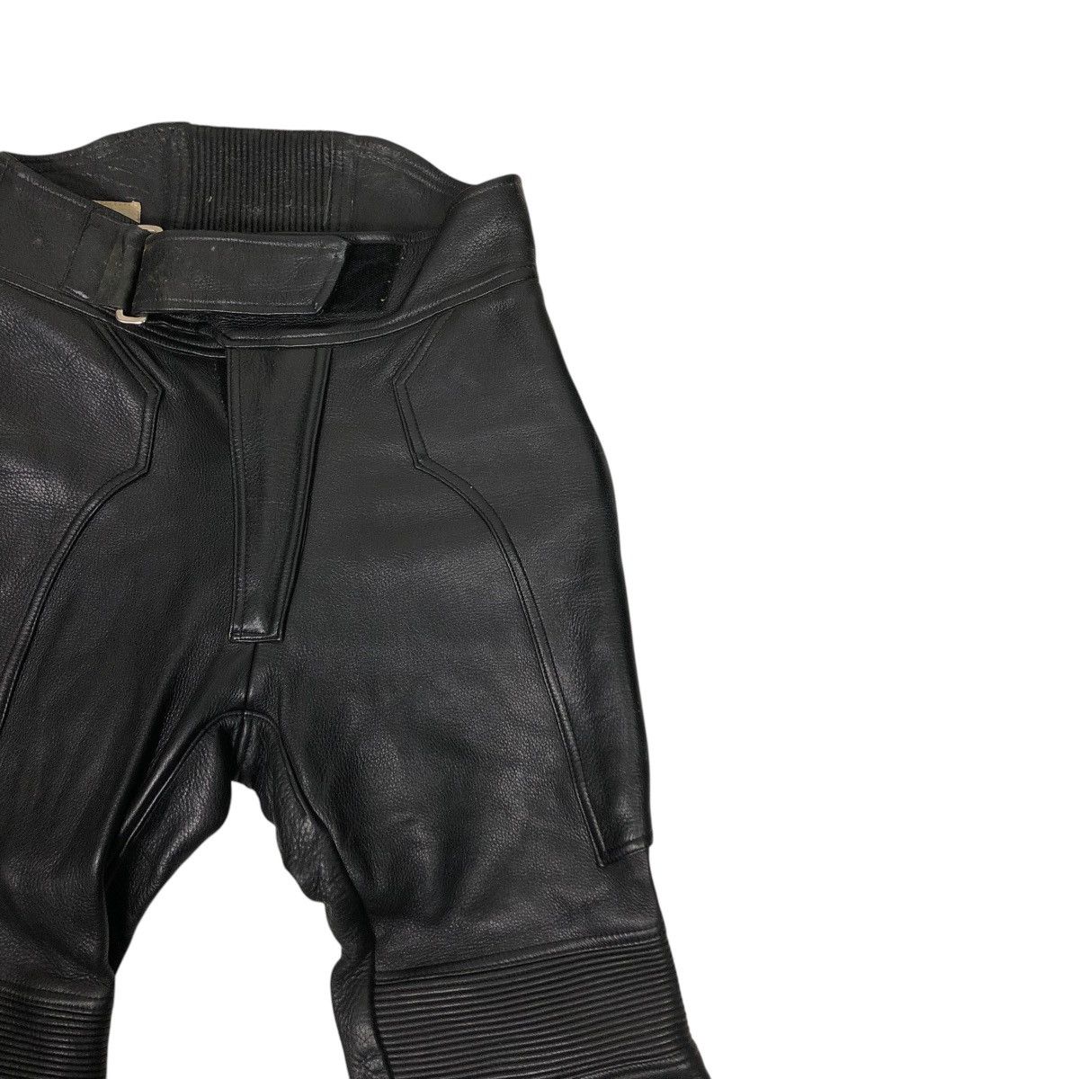 Genuine Leather 🔥VINTAGE GENUINE LEATHER BIKER PANTS HIVE ISSEY MIYAKE Size US 28 / EU 44 - 12 Thumbnail