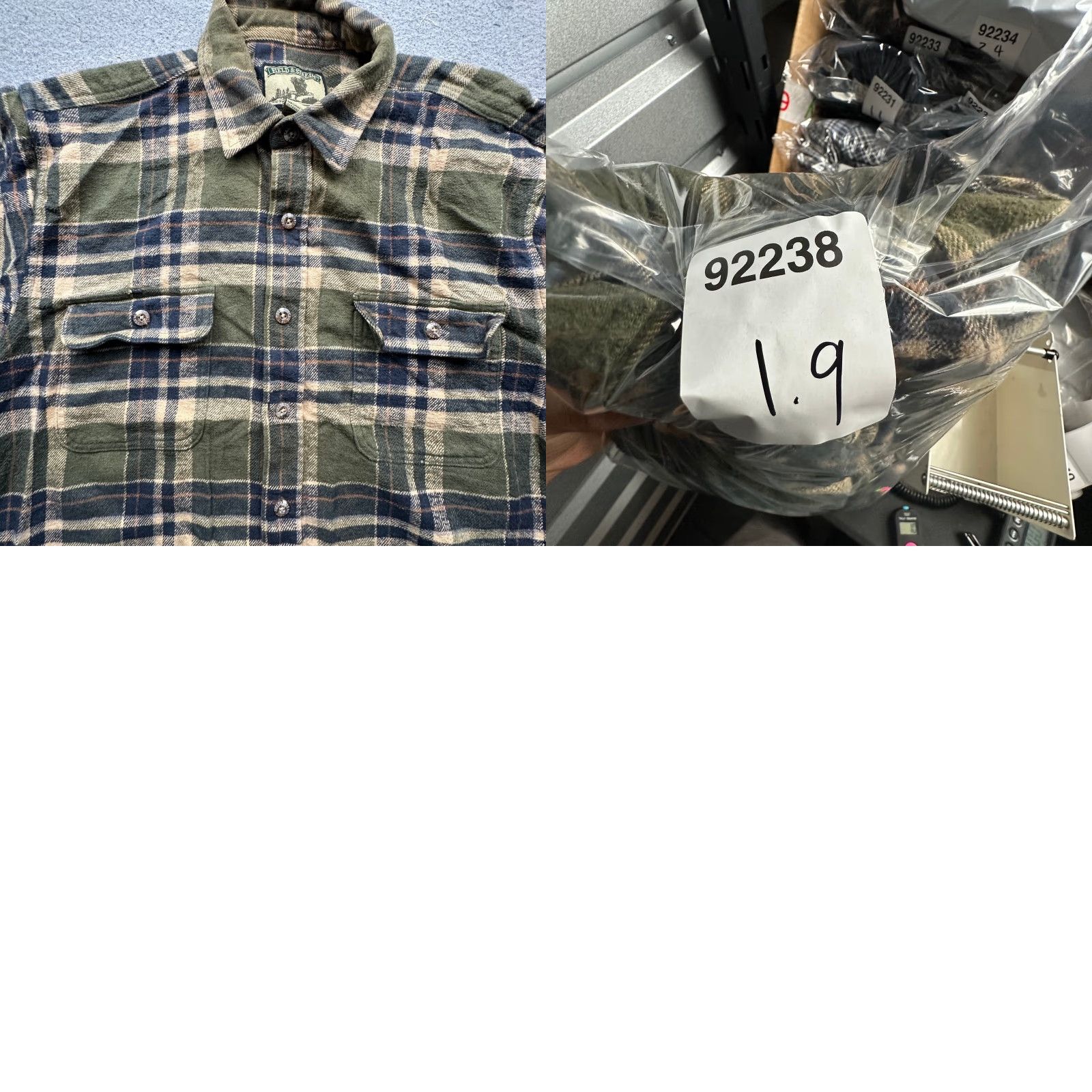 Vintage Field & Stream Flannel Button Up Shirt Mens L Long Sleeve Plaid Green Check Casual Workwear Size US L / EU 52-54 / 3 - 8 Thumbnail