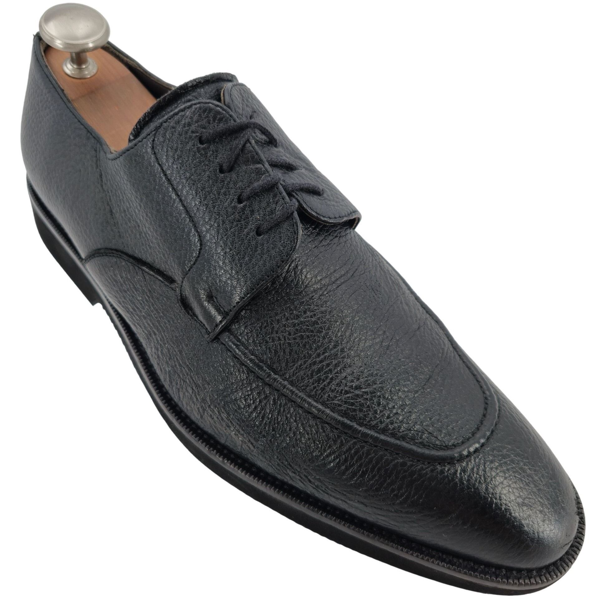 Mezlan Mezlan Black Textured Deerskin Dress Shoes Mens 12M Lepanto Size US 12 / EU 45 - 1 Thumbnail