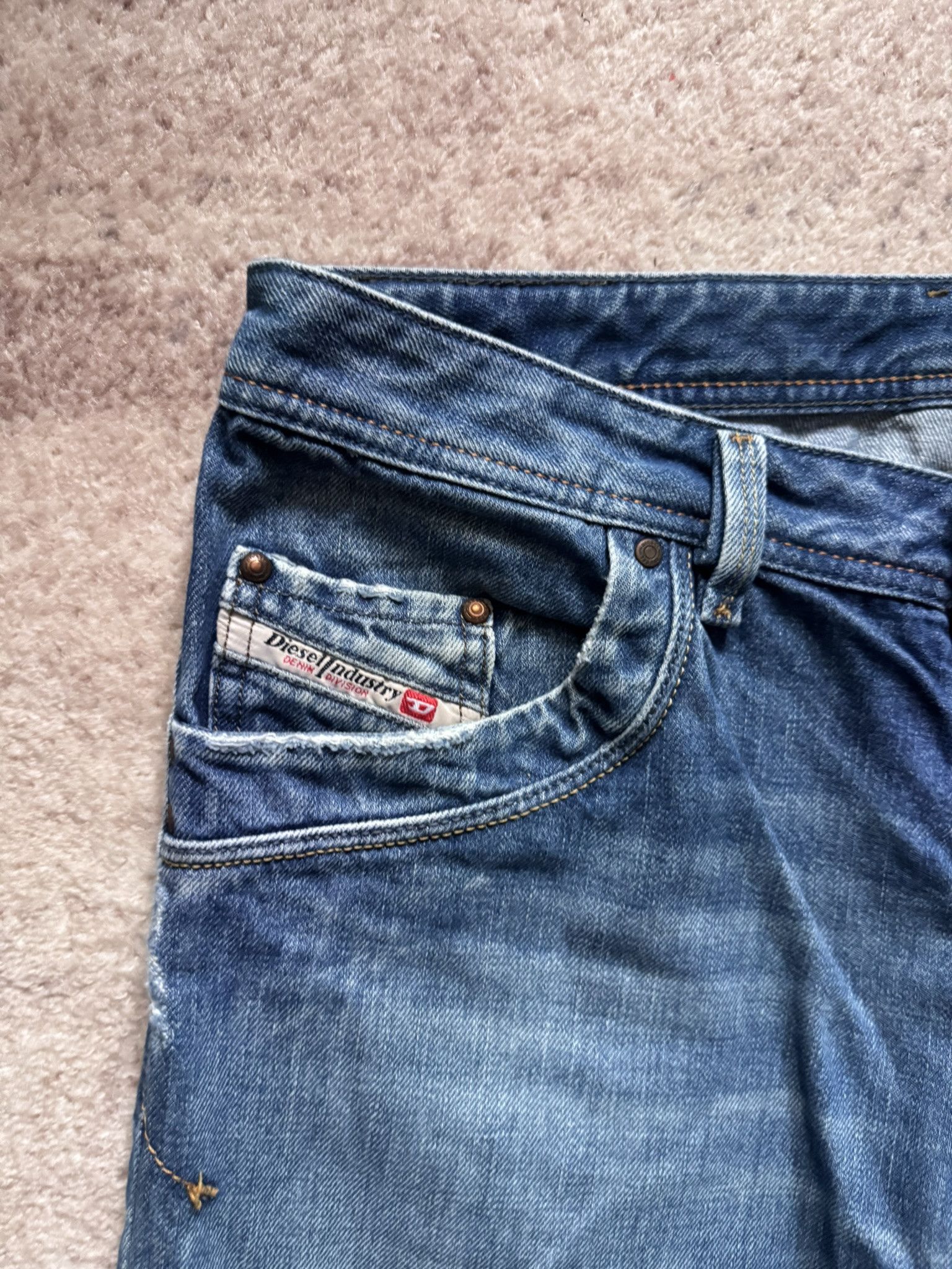 Diesel Diesel Lemmen vintage denim pants swag flared jeans trashed Size US 34 / EU 50 - 3 Thumbnail