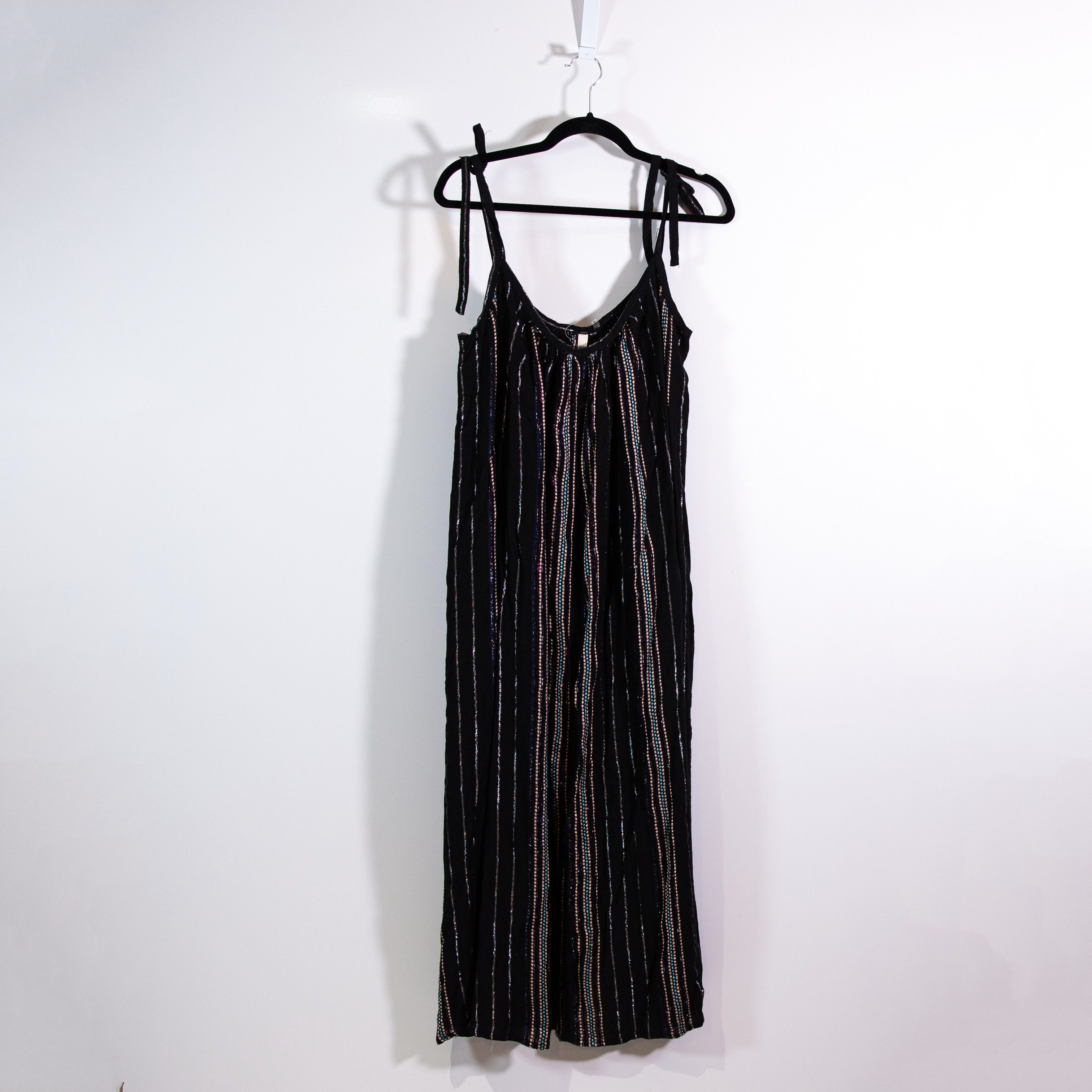 ELAN NEW Elan Tie Shoulder Metallic Stripe Print Size L / US 10 / IT 46 - 1 Thumbnail