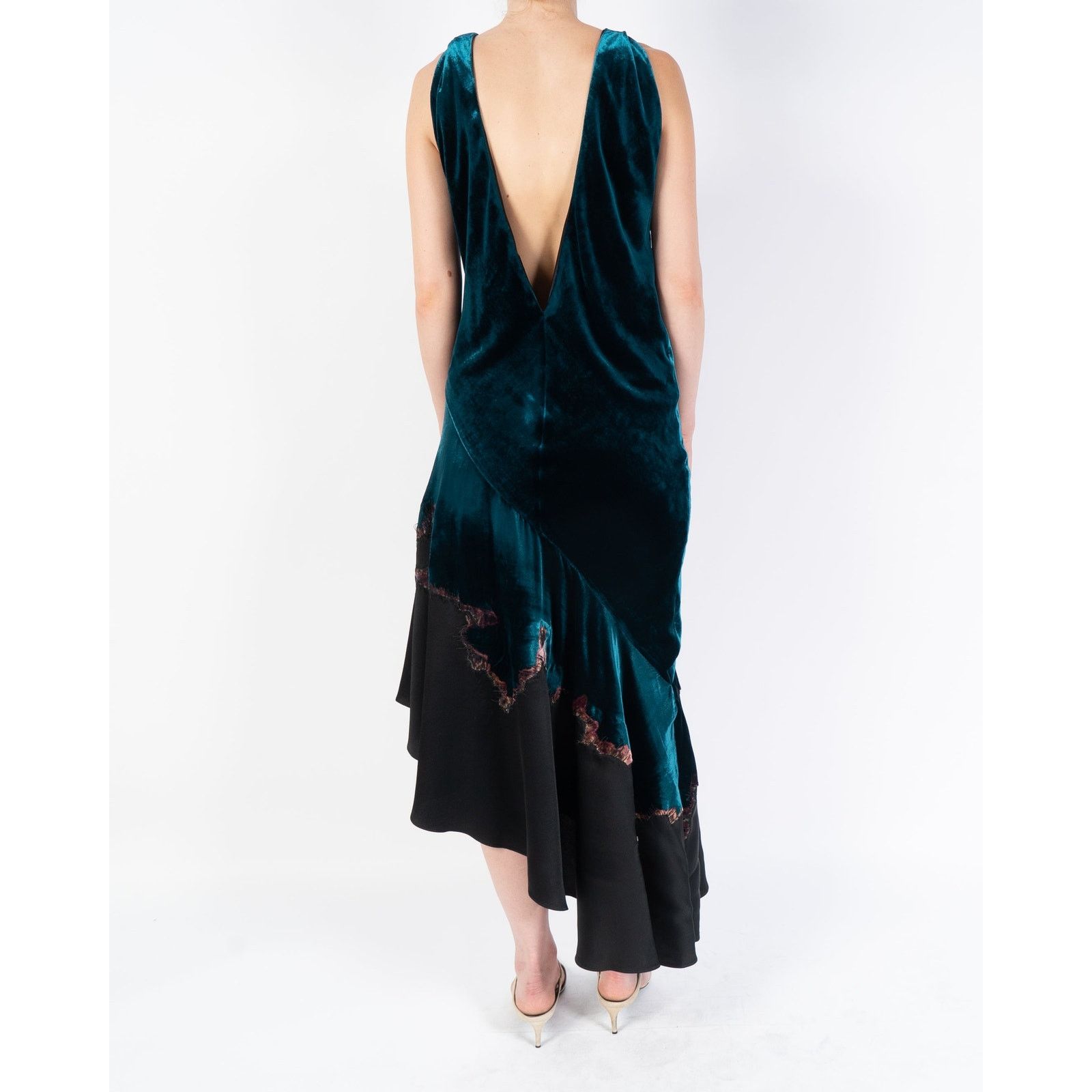 Haider Ackermann FW17 Burnt Detail Velvet Dress Size S / US 4 / IT 40 - 7 Thumbnail