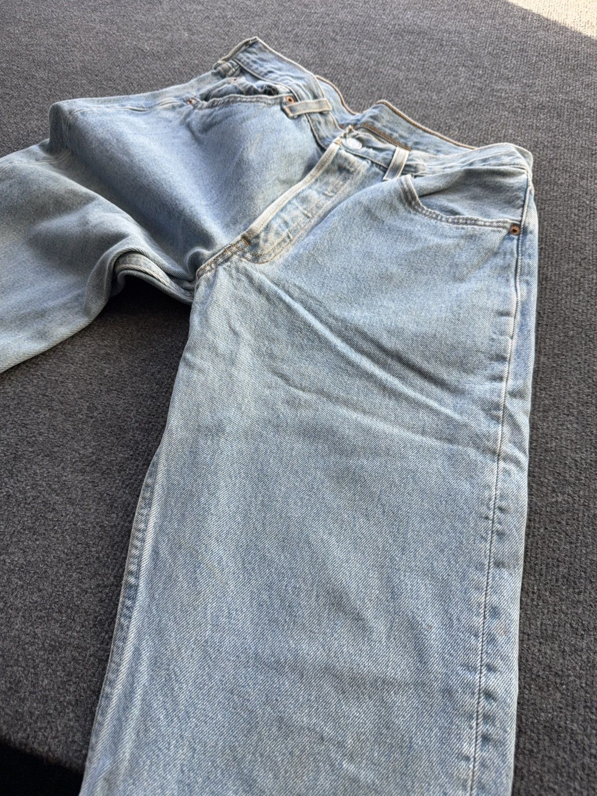 Levi's Vintage Clothing Vintage 90s Levi’s 501 Distressed Western USA Straight Jeans Size US 32 / EU 48 - 6 Thumbnail