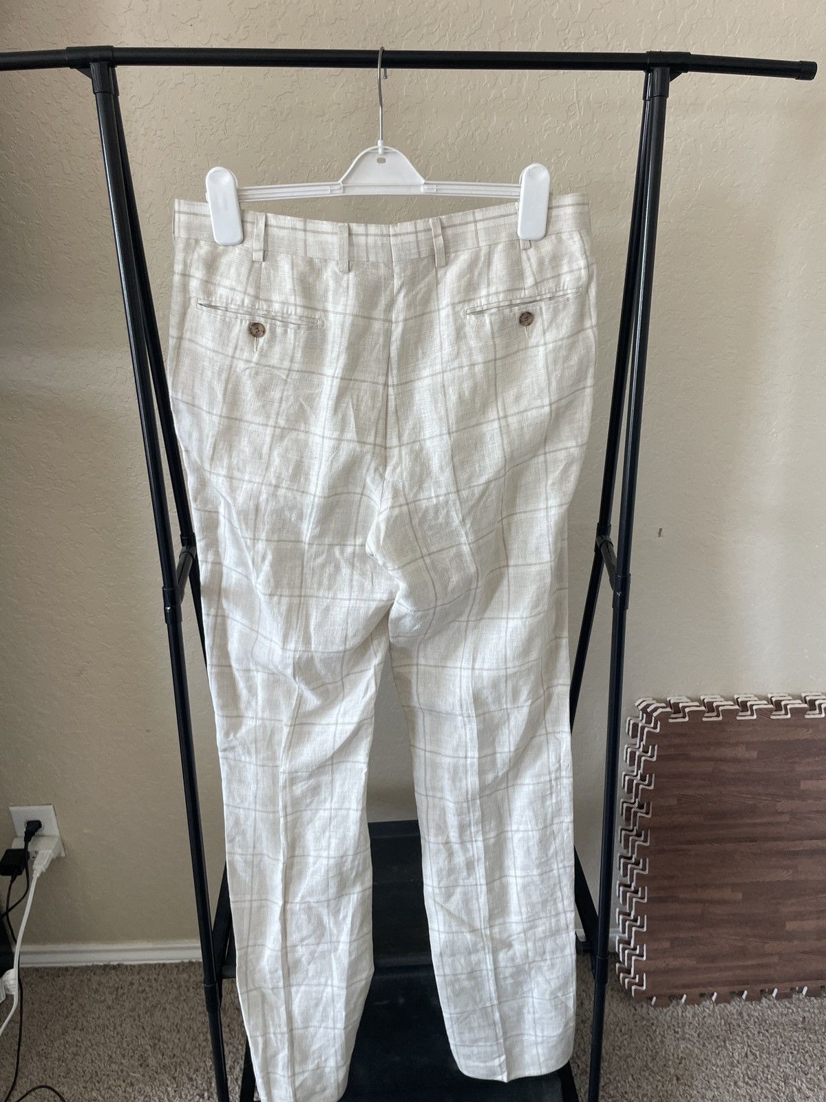 Suitsupply Brescia Model FF linen trousers Size US 35 - 5 Thumbnail