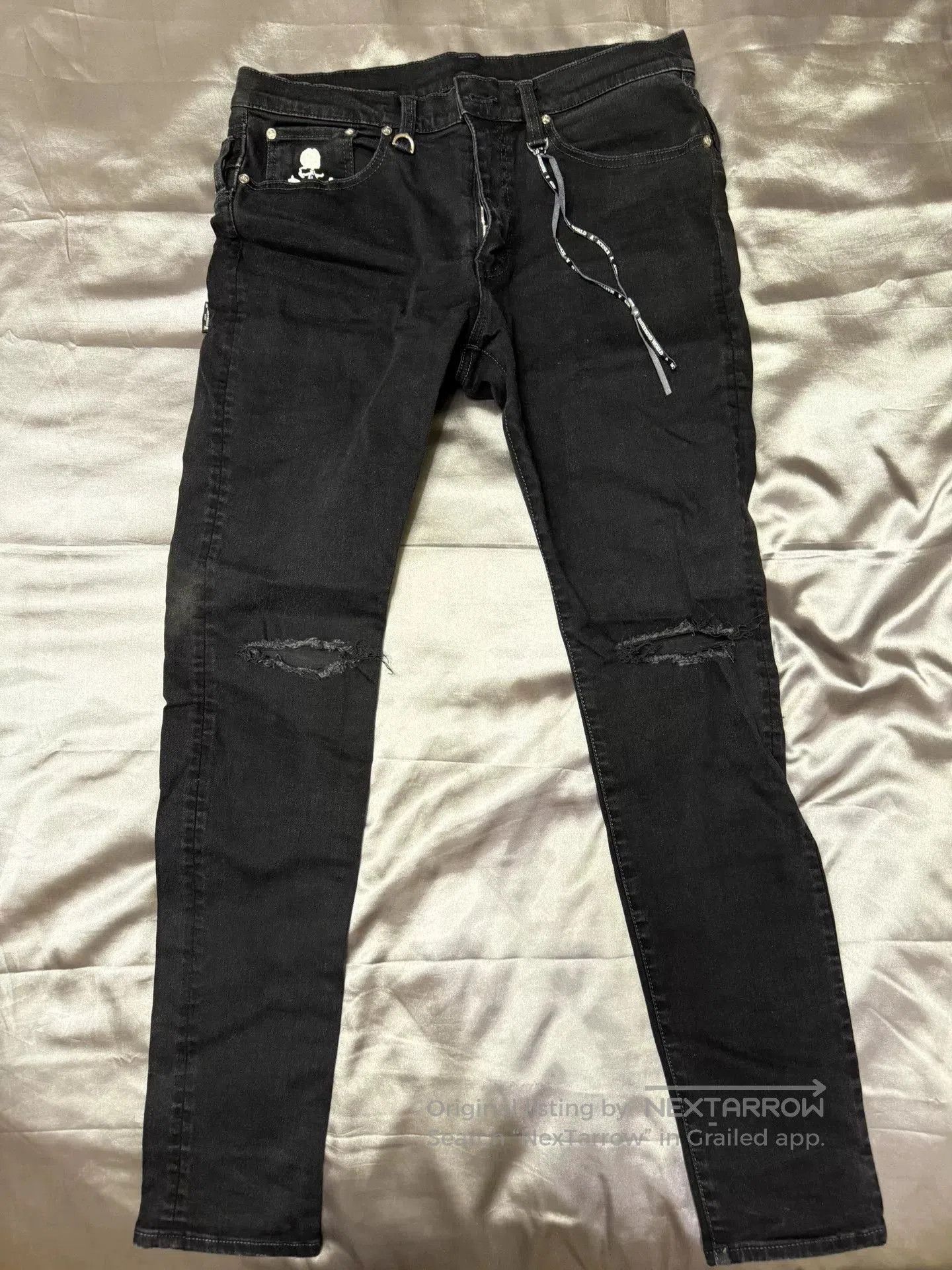 Mastermind Japan black mastermind mmj denim pants for sale. Size US 32 / EU 48 - 1 Thumbnail