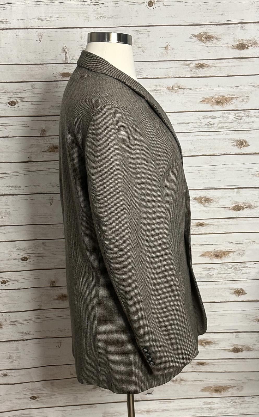 Oscar De La Renta Oscar de la Renta wool plaid single-breasted sportscoat Size 44L - 5 Thumbnail