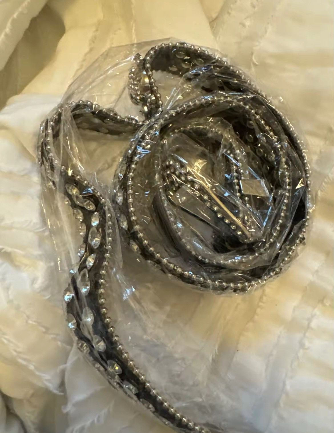 Japanese Brand × Vintage Rhinestone Skull Rivet Belt Size ONE SIZE - 8 Thumbnail