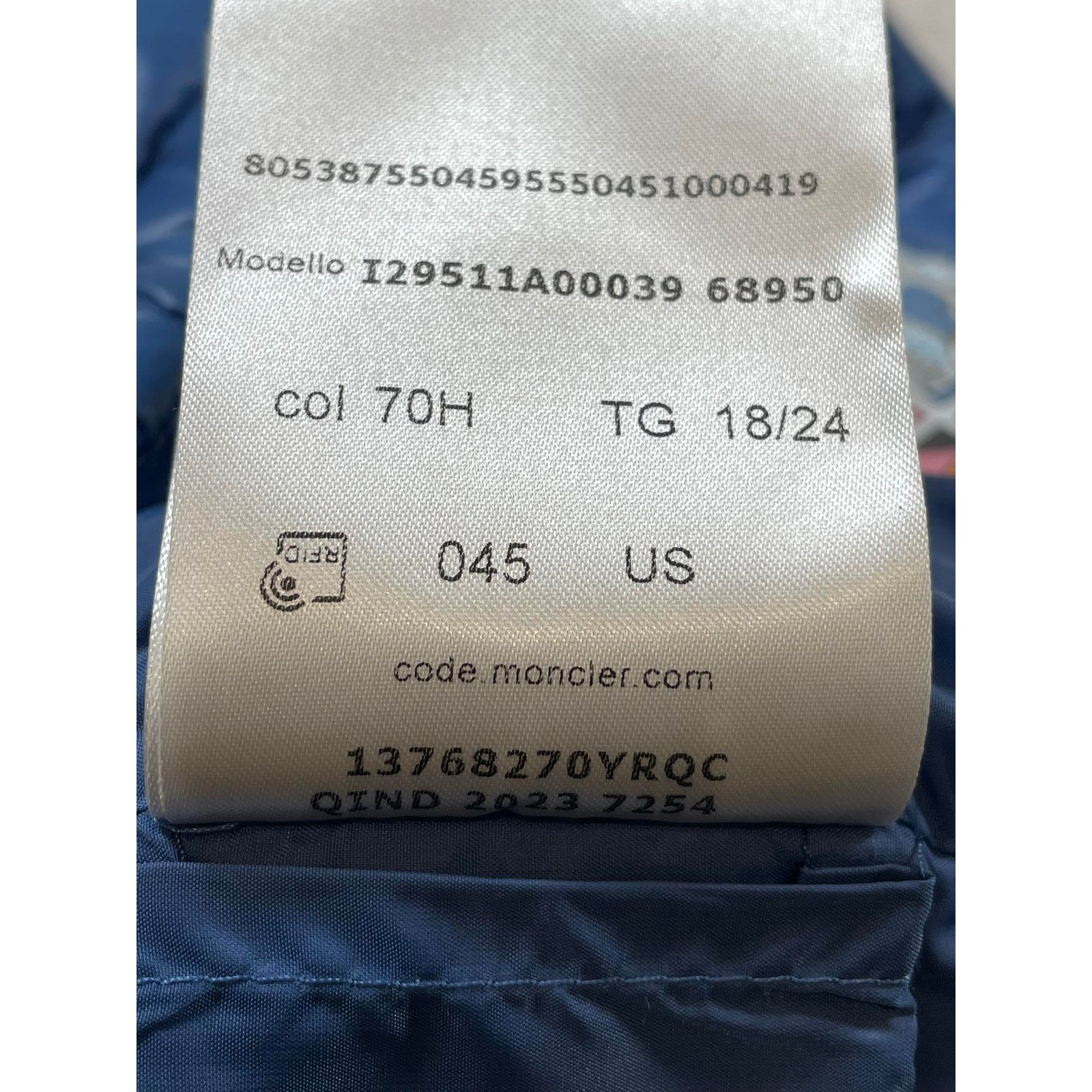 Moncler Moncler Kids Royal Blue Jacket Size US XXS / EU 40 - 11 Thumbnail