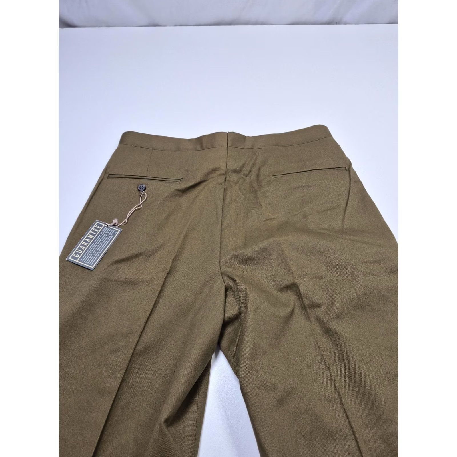 Vintage Sansabelt Sport Dress Pants Mens 36x36 Brown Pleated Straight Unhemmed NWT Size US 36 / EU 52 - 5 Thumbnail