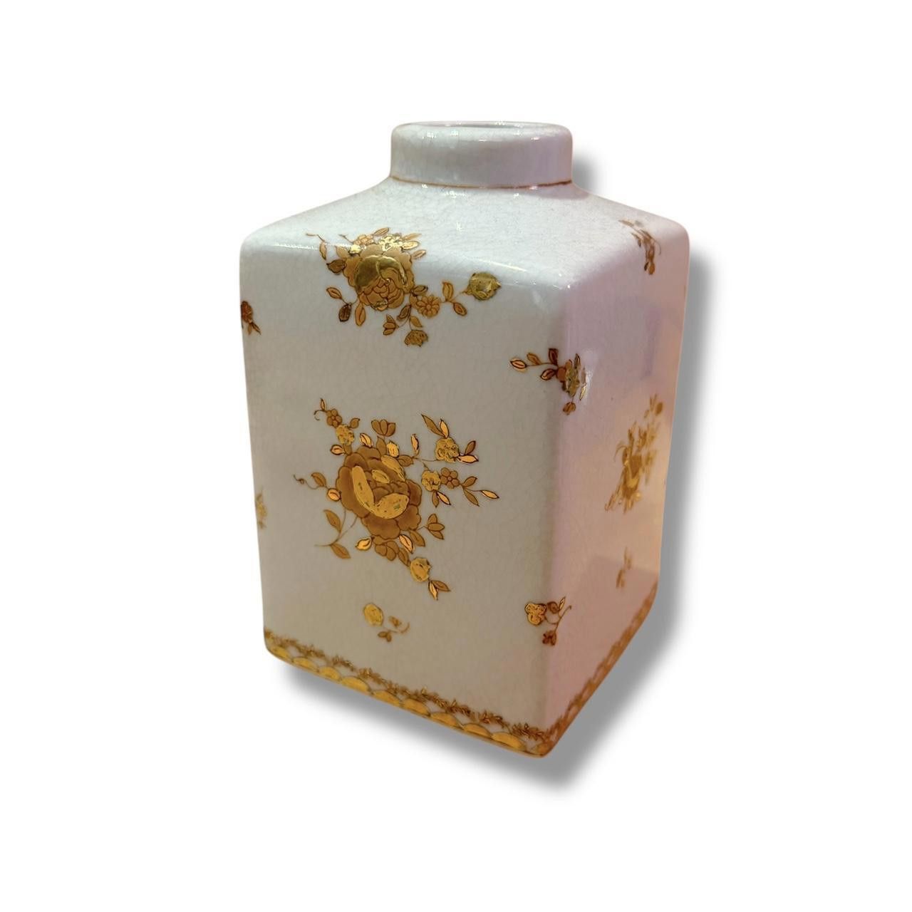 Designer Madeira Gold Foil Rose Vase/Bottle Size ONE SIZE - 1 Thumbnail