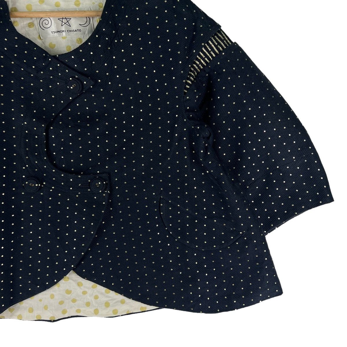 Issey Miyake 🔥VINTAGE CROPPED JACKET POLKADOT DESIGN ISSEY MIYAKE Size M / US 6-8 / IT 42-44 - 5 Thumbnail