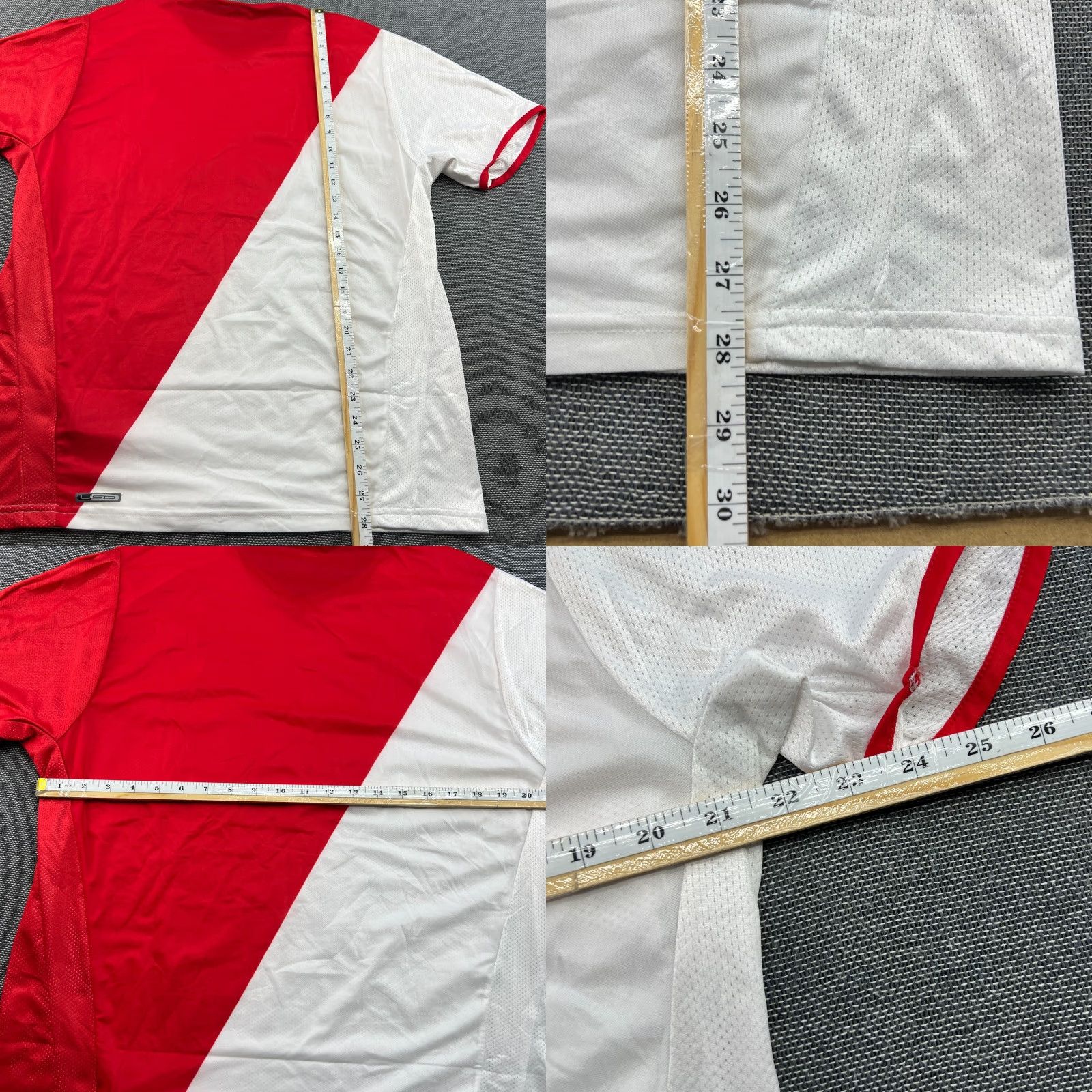 Puma PUMA Monaco 2008 2009 Home Football Jersey Shirt Mens L Multicolor Short Sleeve Pullover Round Neck Quick Dry Soccer Shirt Size US L / EU 52-54 / 3 - 9 Thumbnail