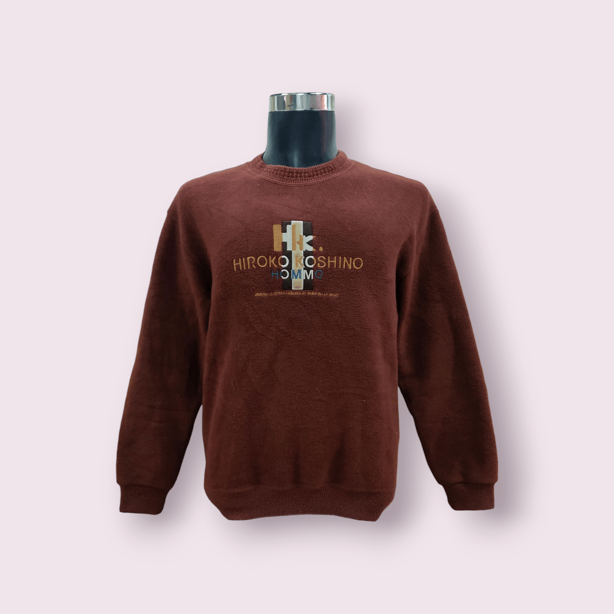 Hiroko Koshino Homme × Japanese Brand Hiroko Koshino Homme Crewneck Wool Sweatshirt Size US L / EU 52-54 / 3 - 1 Thumbnail