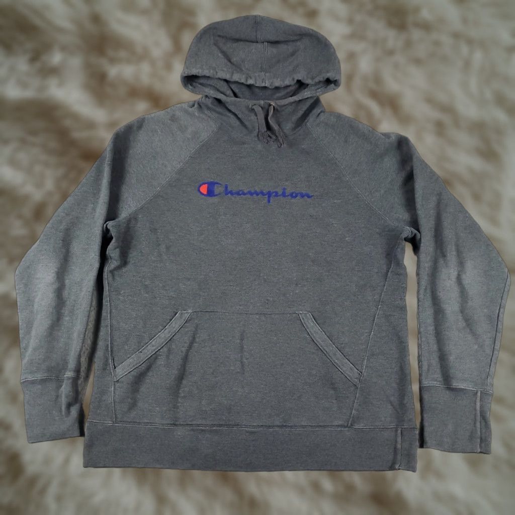 Champion Champion Hoodie Mens Large Gray Pullover Sweatshirt Mock Neck Size US L / EU 52-54 / 3 - 1 Thumbnail