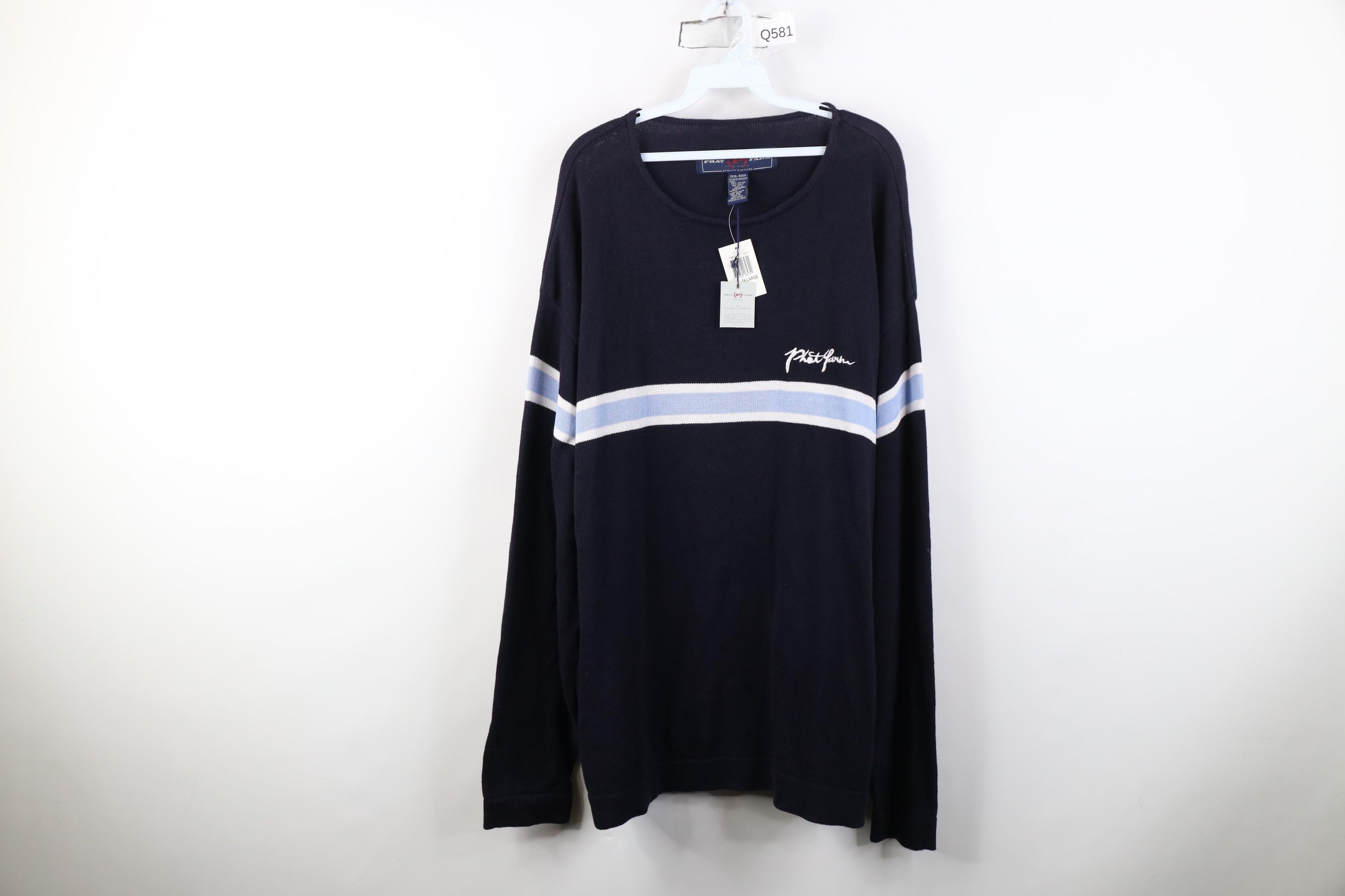 Phat Farm Deadstock Vtg 90s Y2K Phat Farm Marled Knit Sweater Striped Size US XXL / EU 58 / 5 - 1 Thumbnail